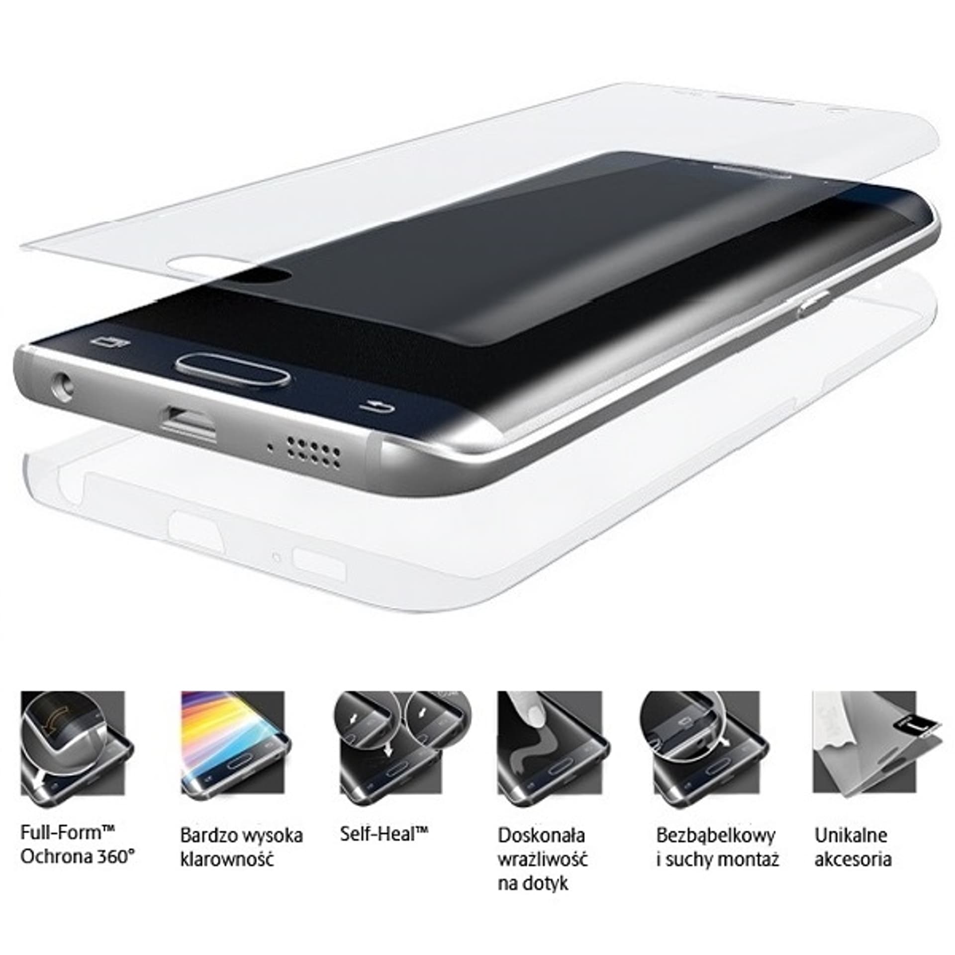 

3MK Folia ARC 3D Fullscreen Xiaomi Mi 6 przód, tył, boki