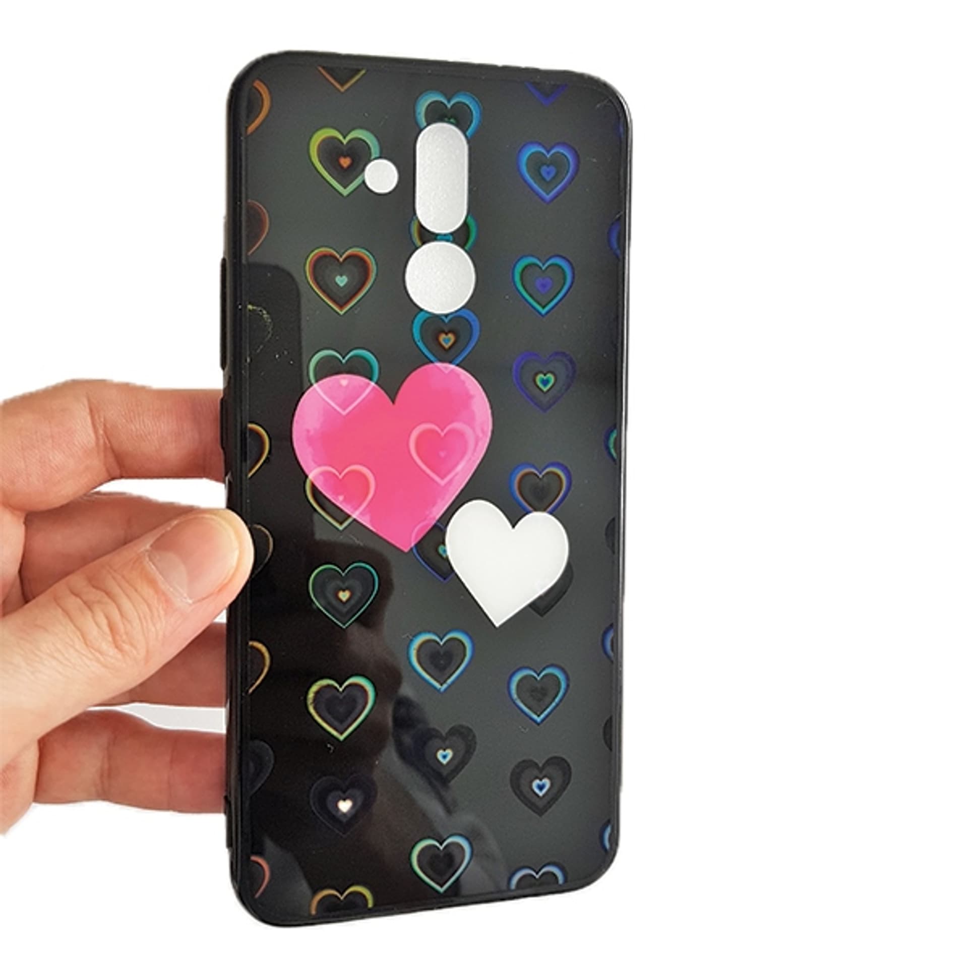 

Etui Hearts iPhone 7/8/SE 2020 / SE 2022 wzór 5 (hearts black)