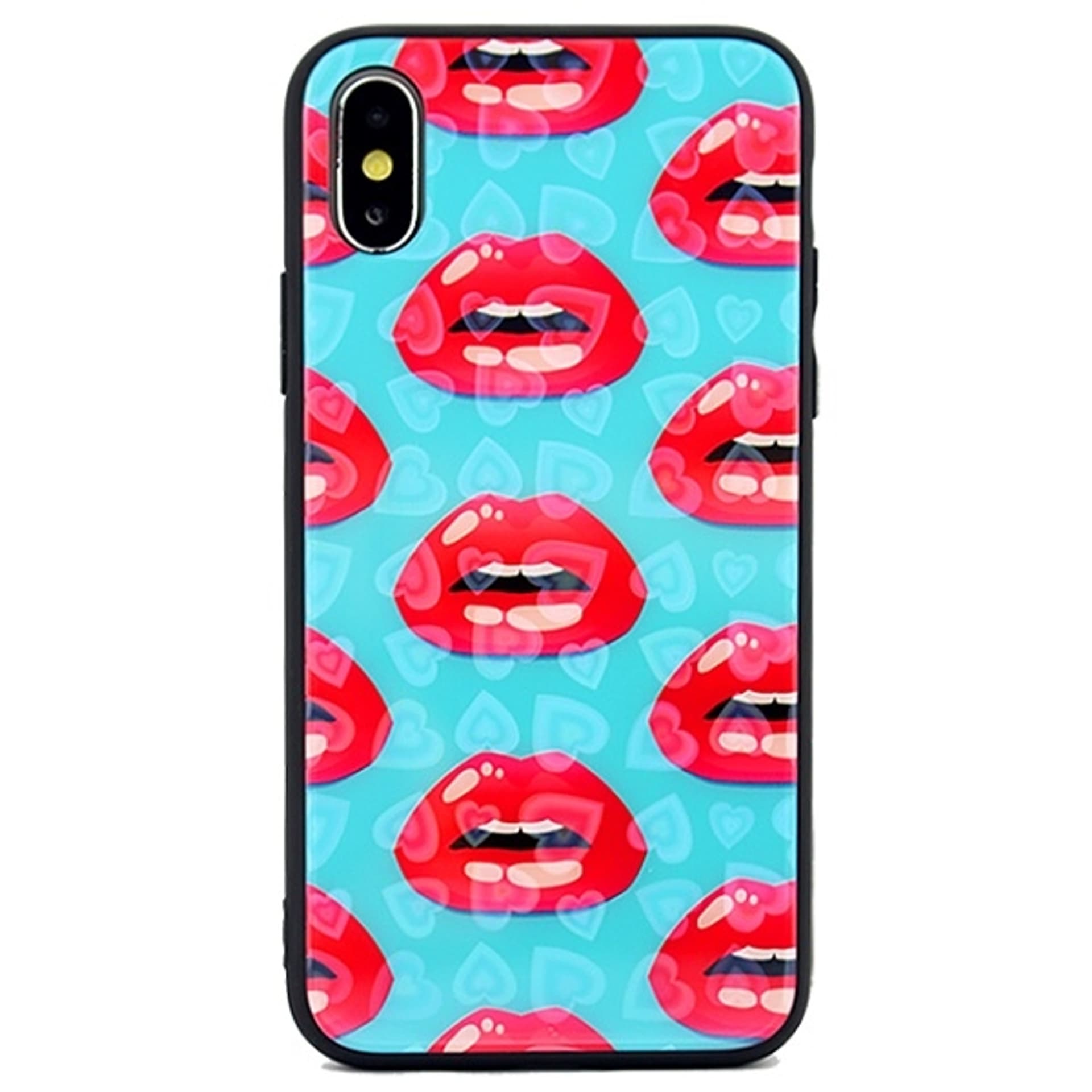 

Etui Hearts Glass iPhone 5/5S/SE wzór 3 (lips)