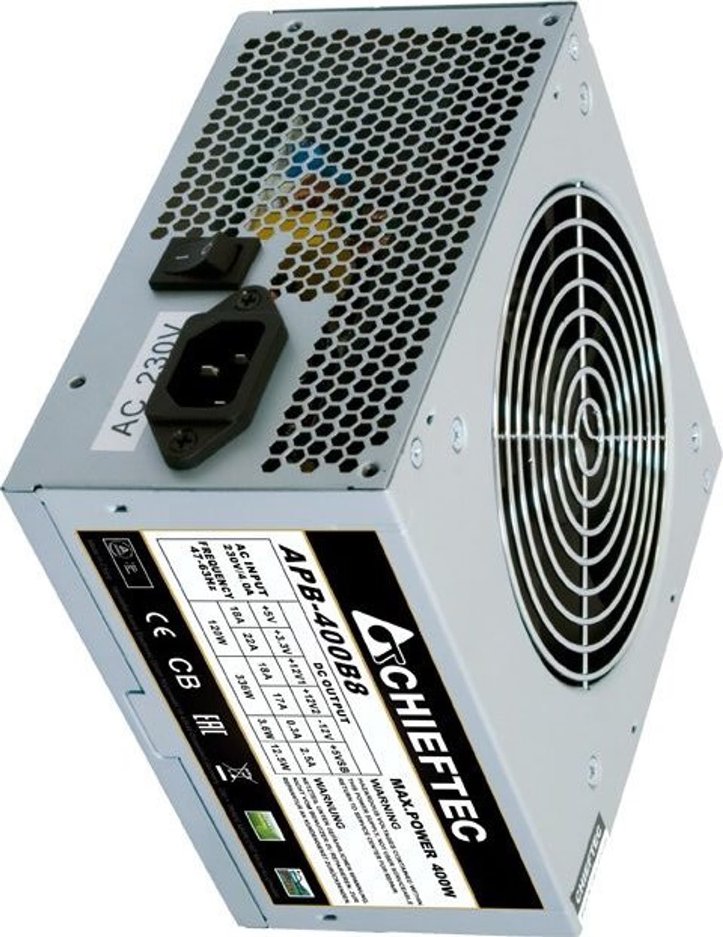 

Zasilacz PC CHIEFTEC 400W APB-400B8