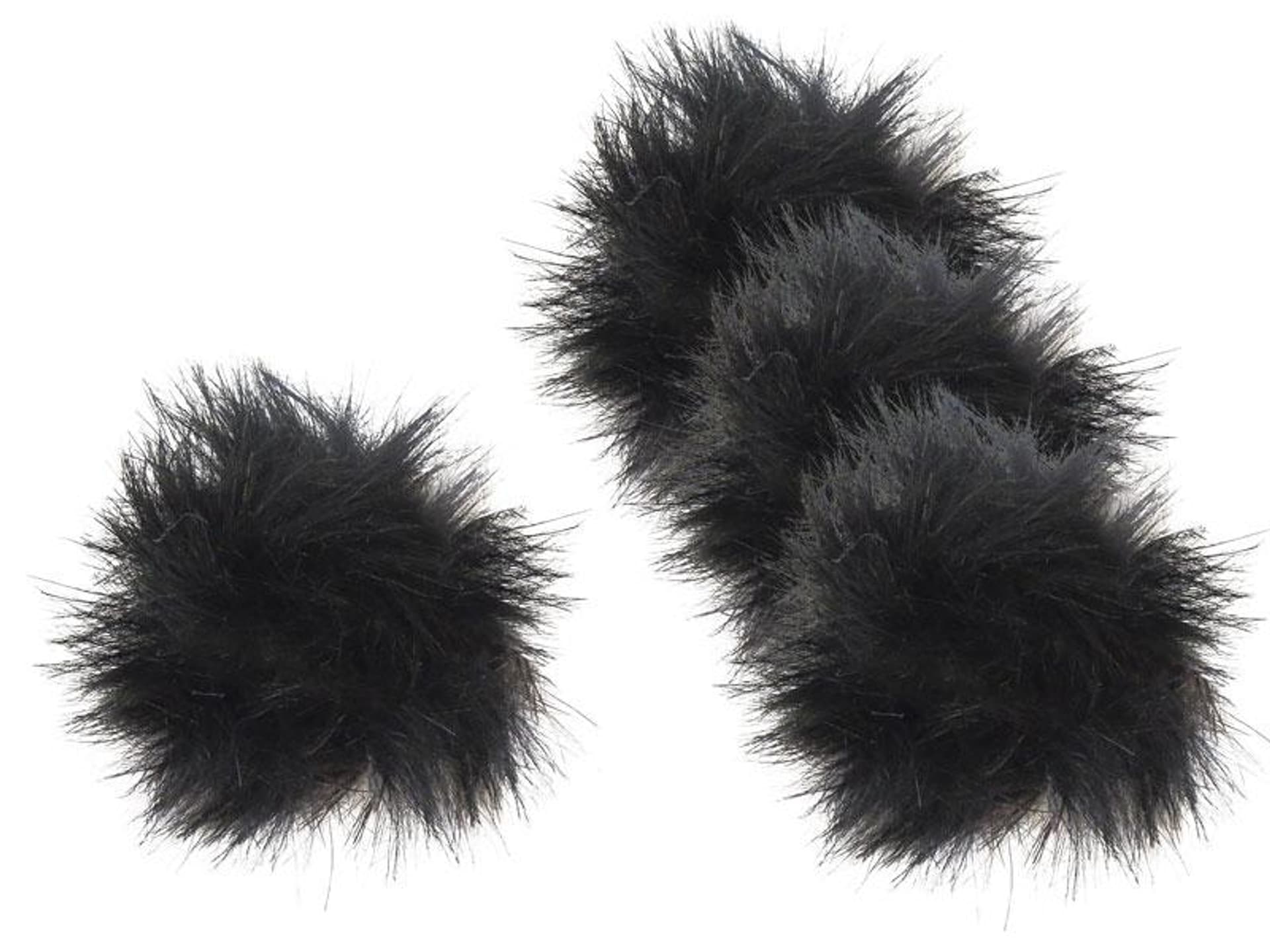 

Kuleczki 4szt. Happet K008 futro ciemne 4cm