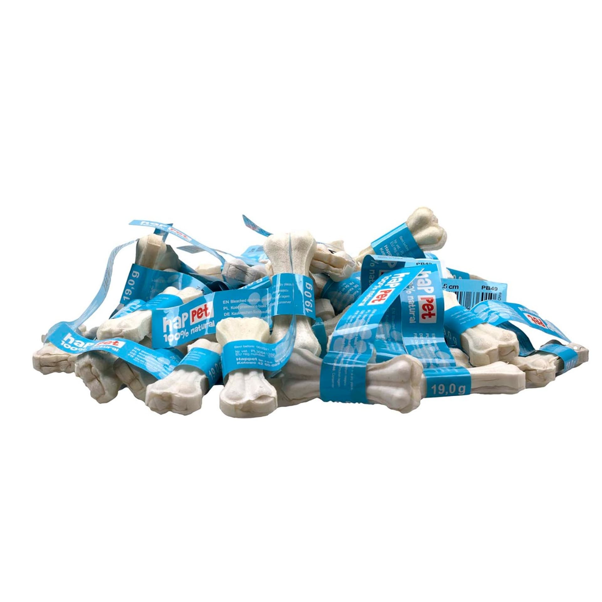 

Kość prasowana biała 10cm 50szt. Happet