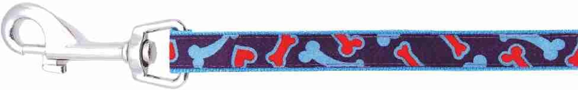 

Smycz Happet fiolet serca/kość 2.5cm S114