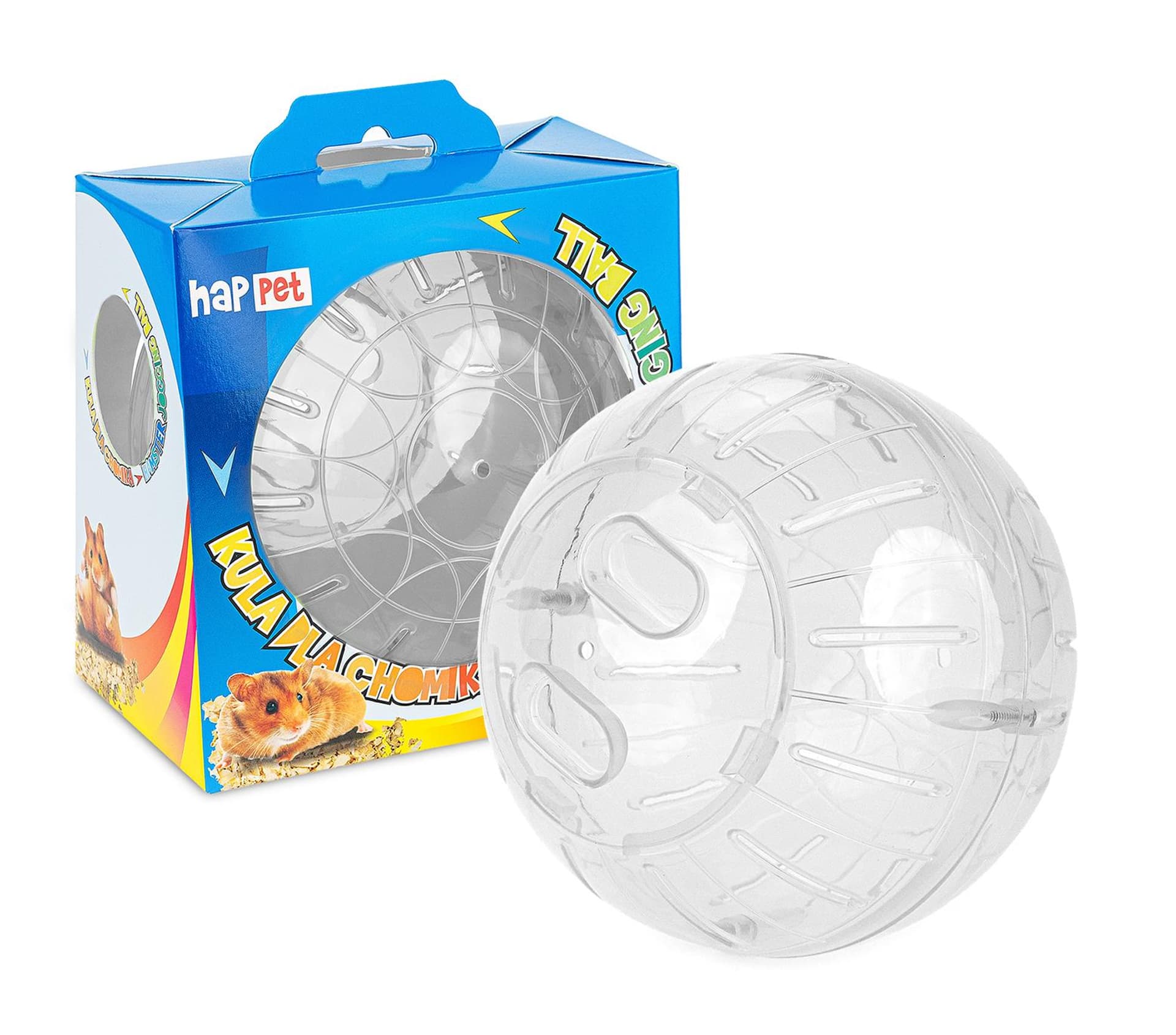 

Kula dla chomika Happet transparentna 145mm