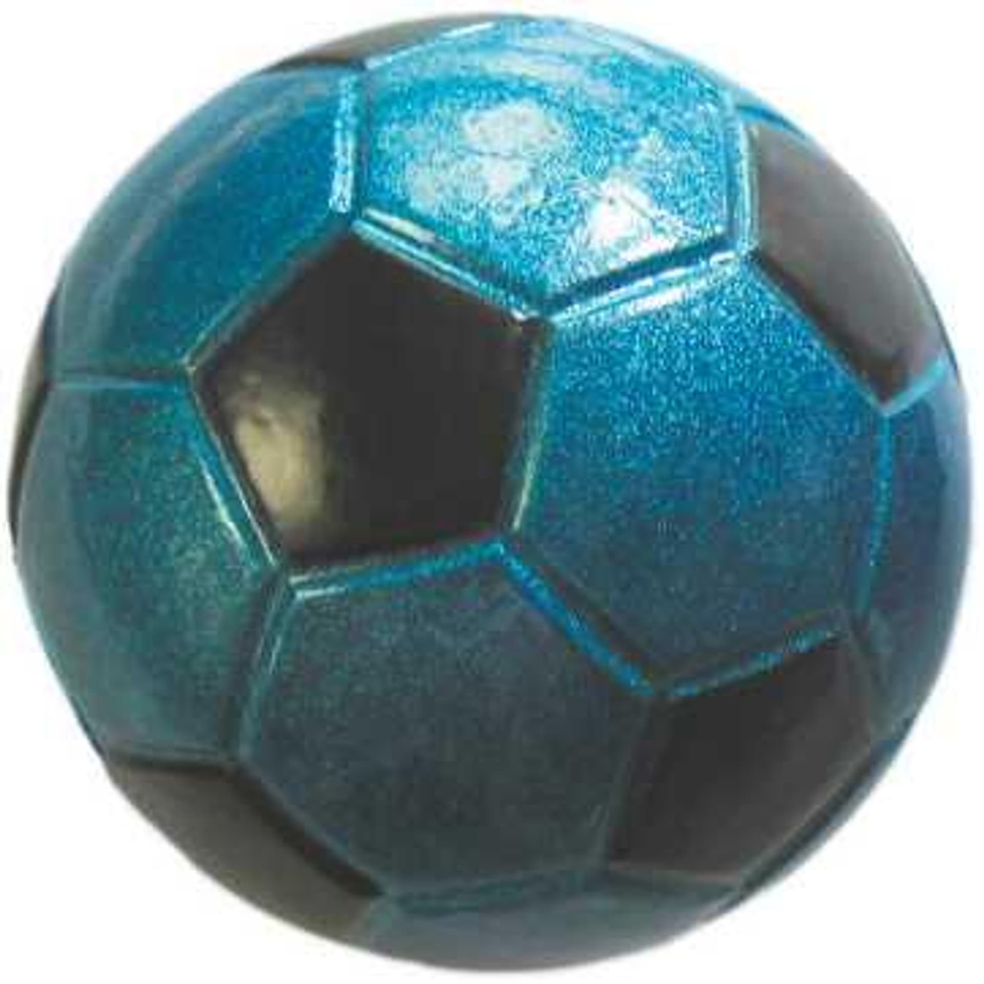 

Piłka football Happet 40mm niebieska brokatowa