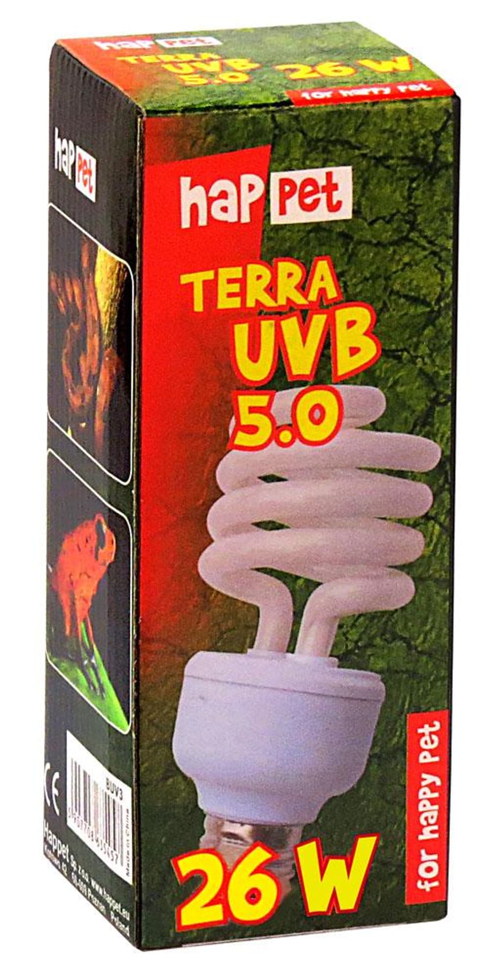 

Żarówka Terra UVB Happet 5.0/26W