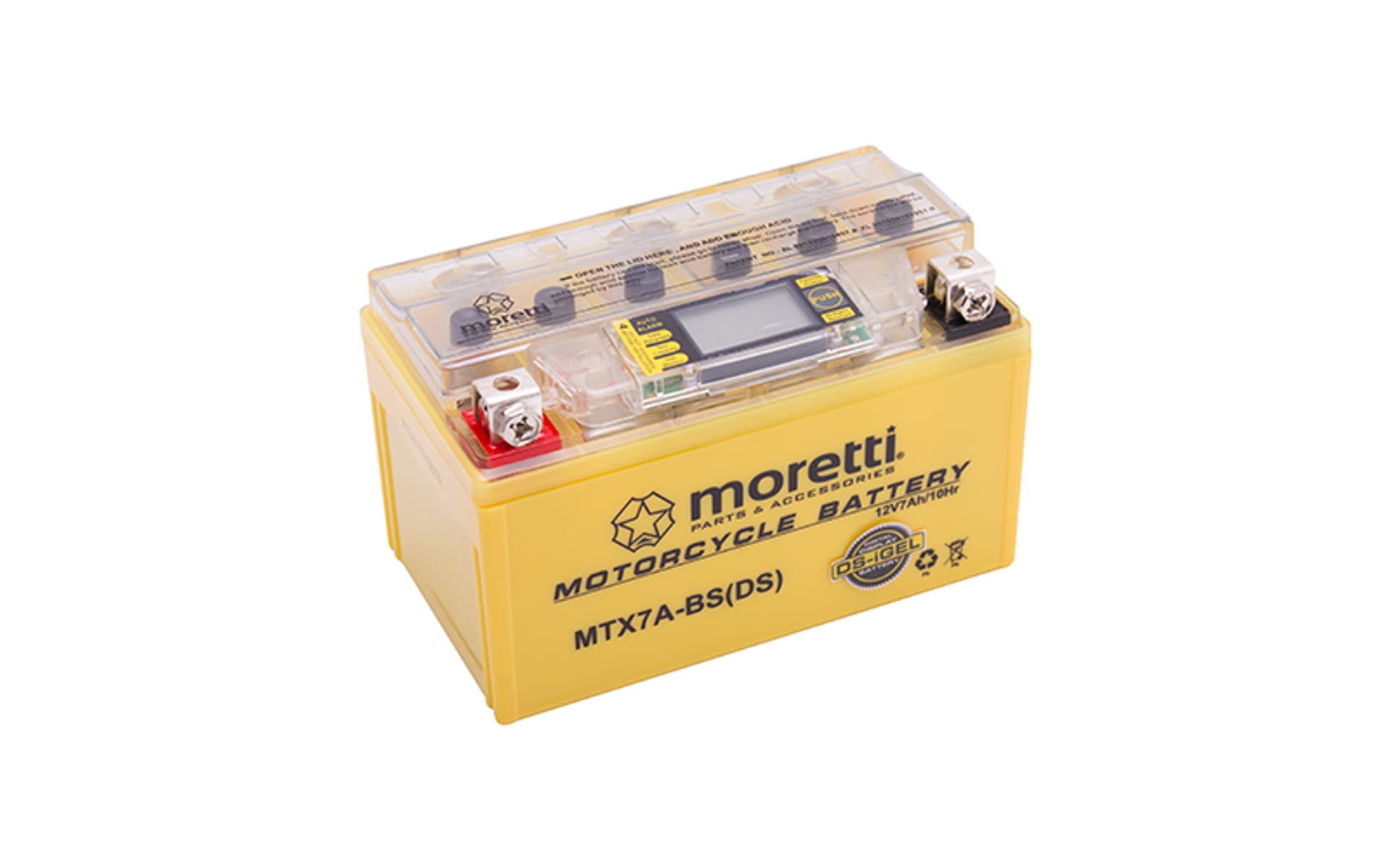 

Akumulator Moretti AGM (I-Gel) MTX7A-BS ze wskaźnikiem, I-gel) mtx7a-bs ze wskaźnikie