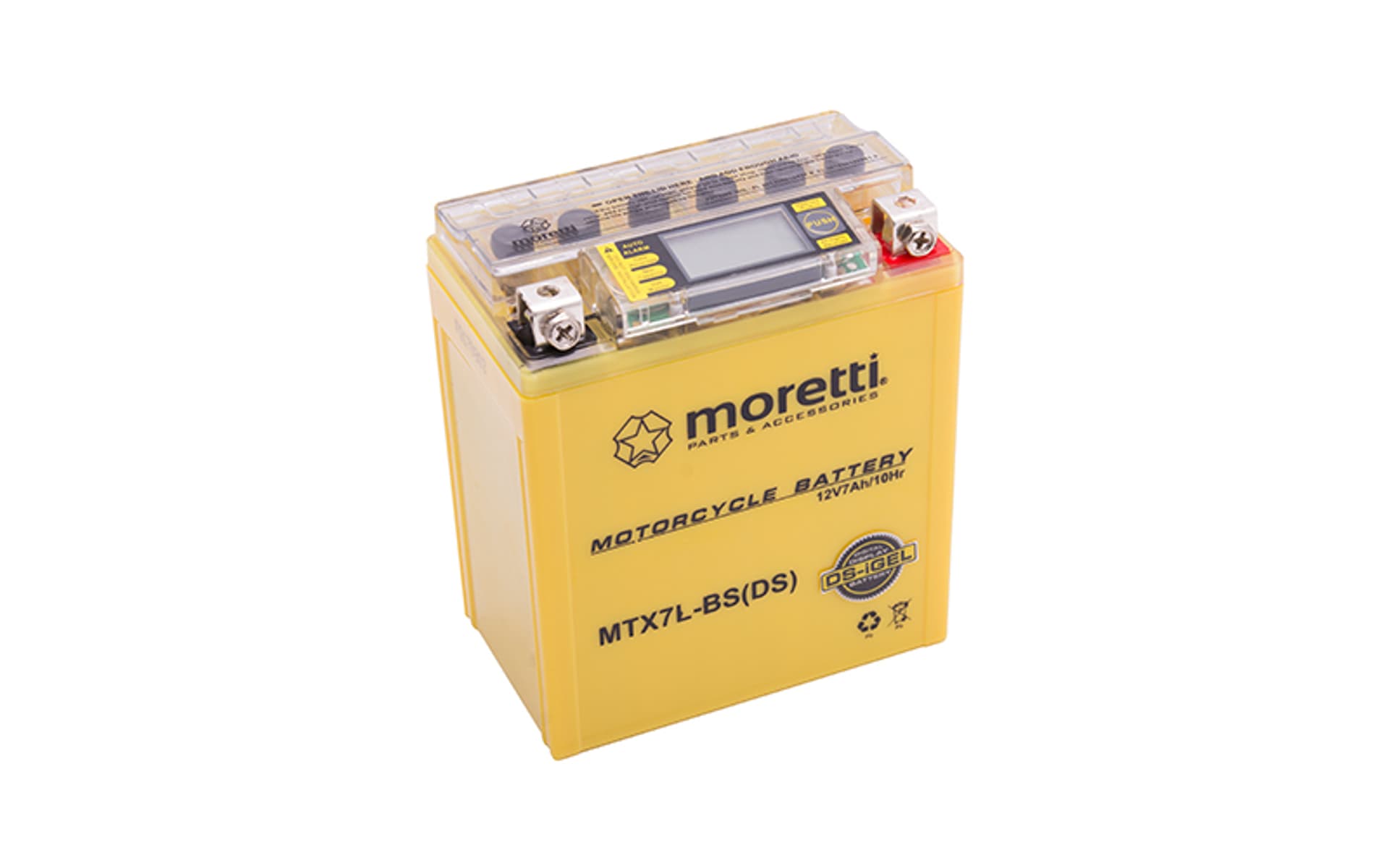 

Akumulator Moretti AGM (I-Gel) MTX7L-BS ze wskaźnikiem, I-gel) mtx7l-bs ze wskaźnikie