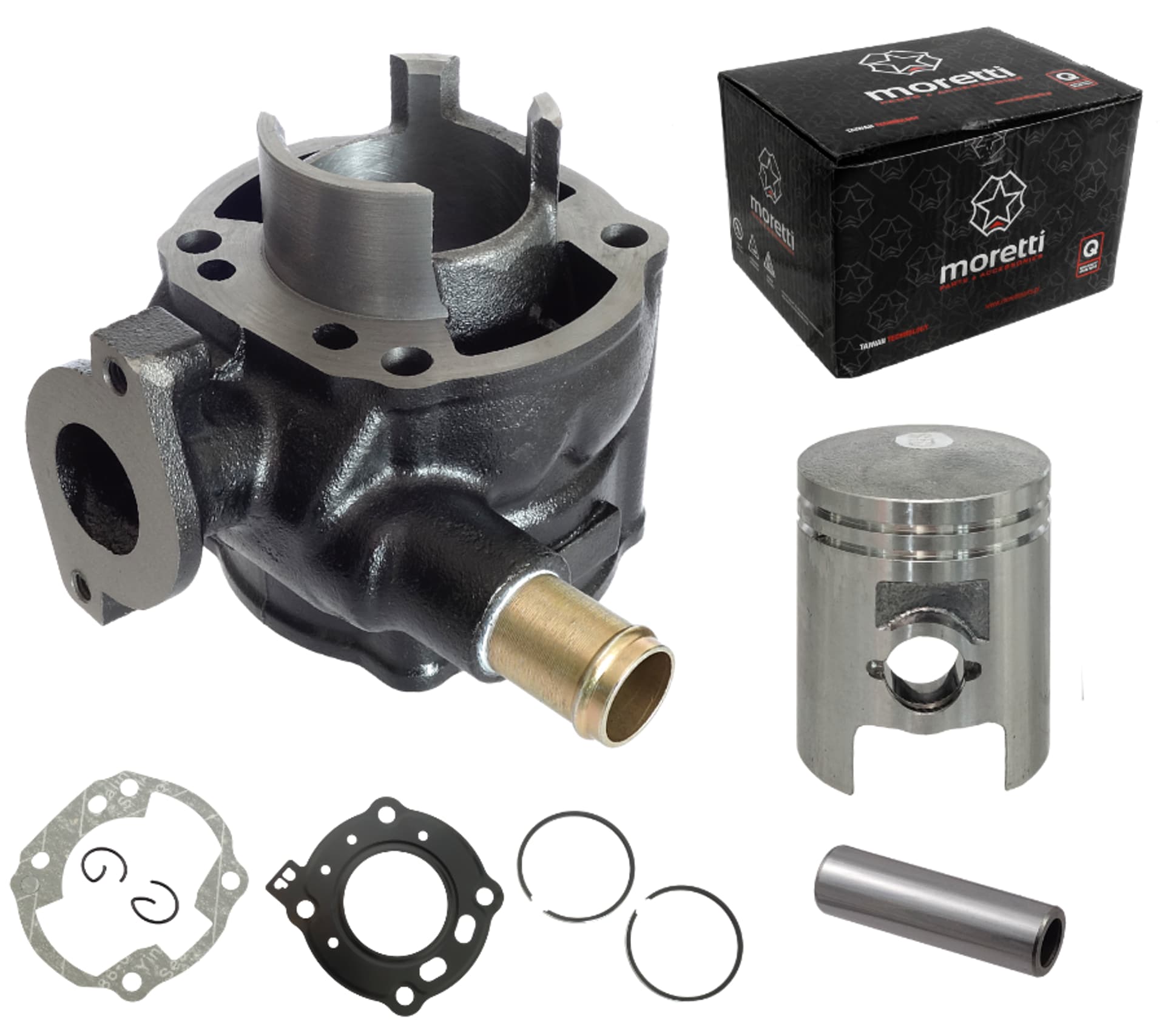 

Cylinder 50cc 2T Moretti do skutera Katana chłodzonego cieczą / kolor czarny