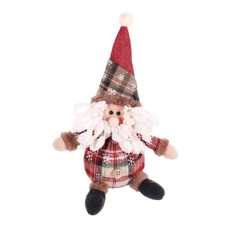 

FIGURKA ŚWIĄTECZNA BOŻE NARODZENIE siedzący Mikołaj 25 cm Z PLUSZU KSN05WZ1