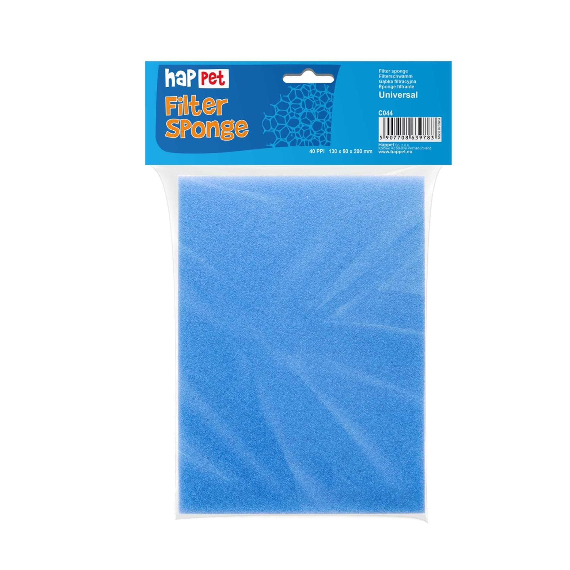 

Gąbka do filtra drobnoziarnista 40ppi 20x13x5cm Happet