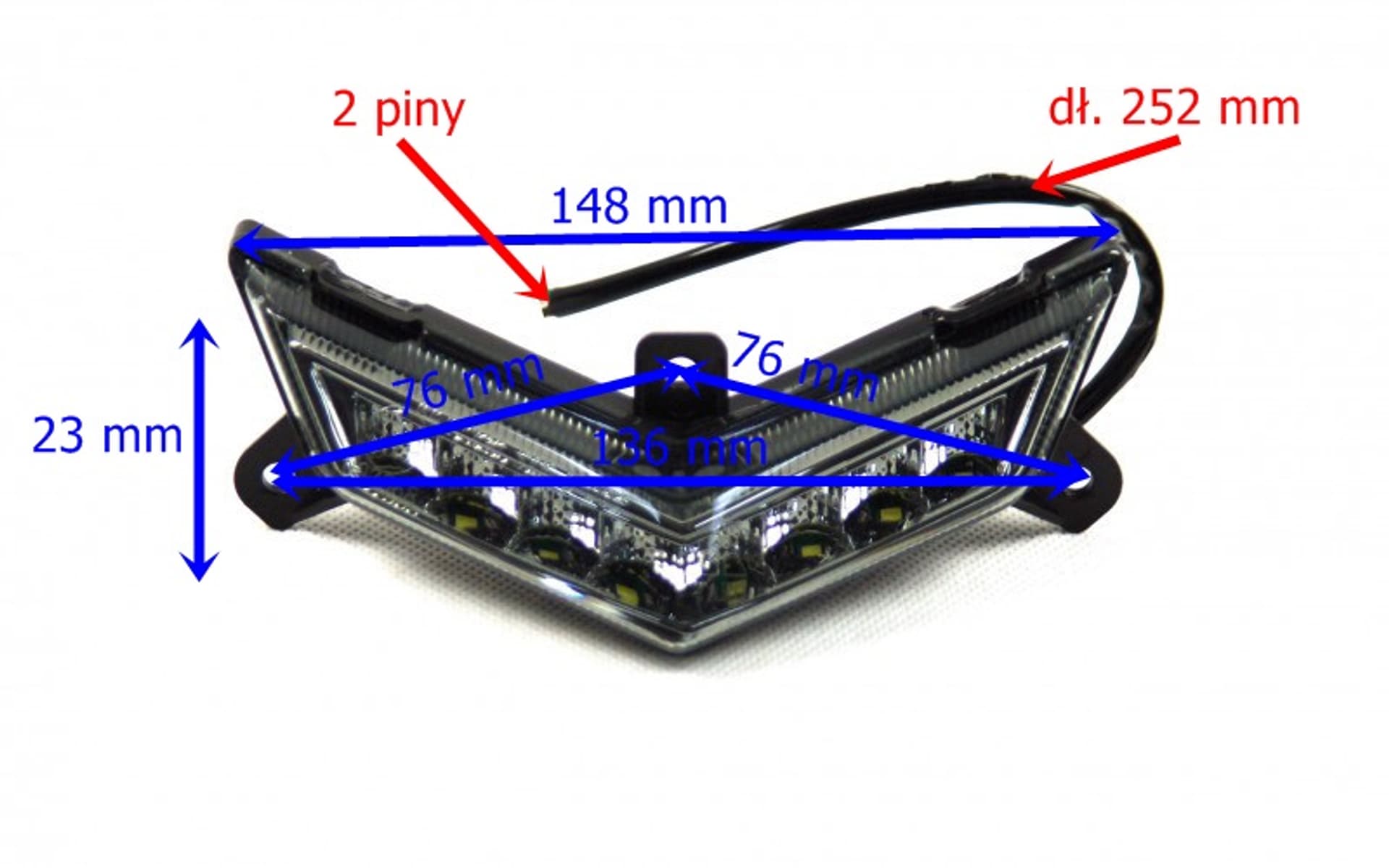 

Lampa pozycyjna przednia ledowa do skutera B-Max