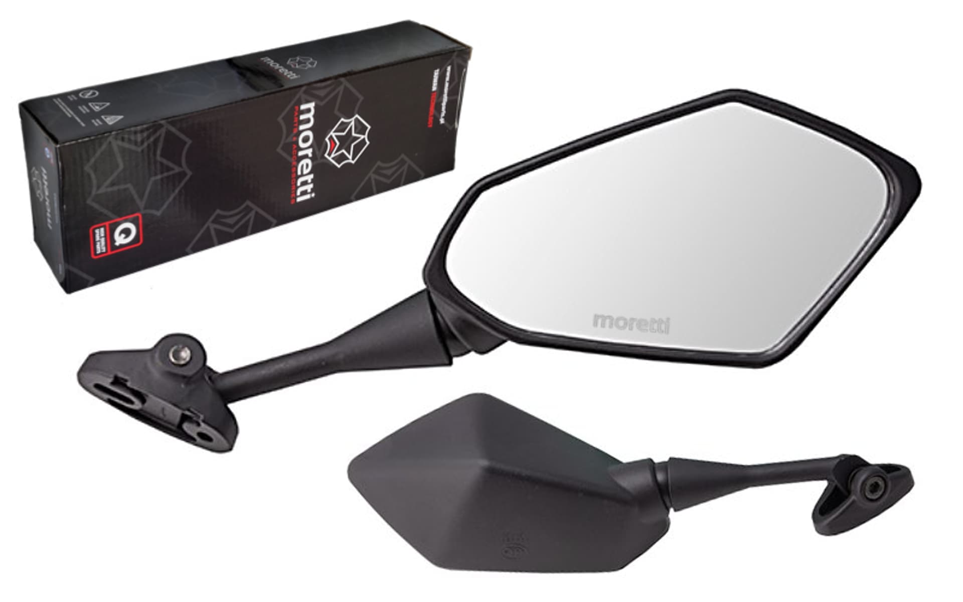

Lusterka Moretti 1108 do motoroweru FR z homologacją