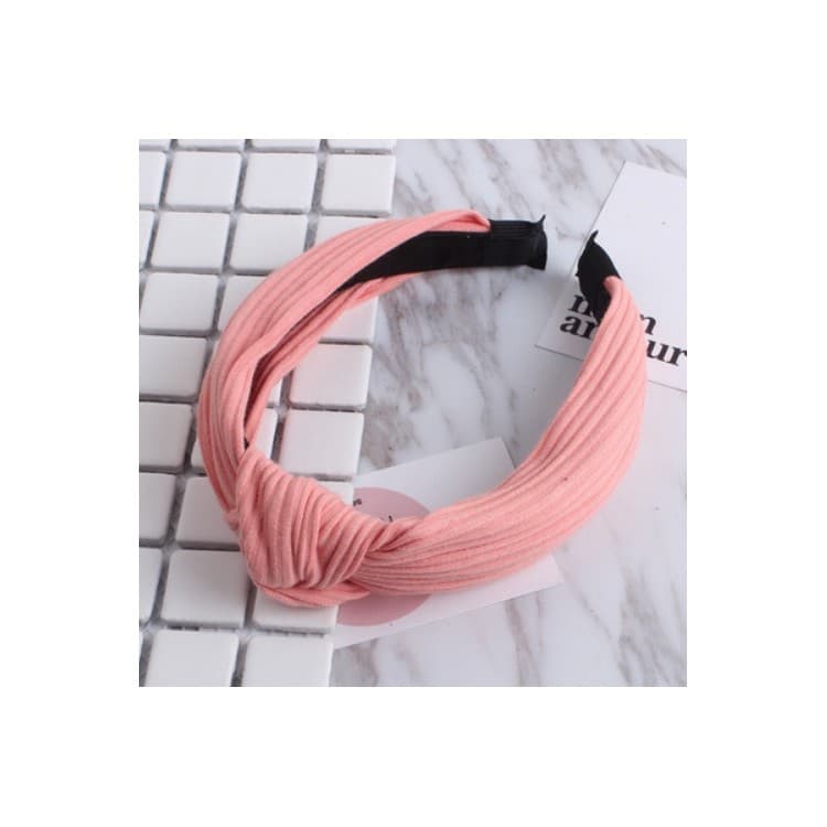

Opaska turban z materiału róż O210R