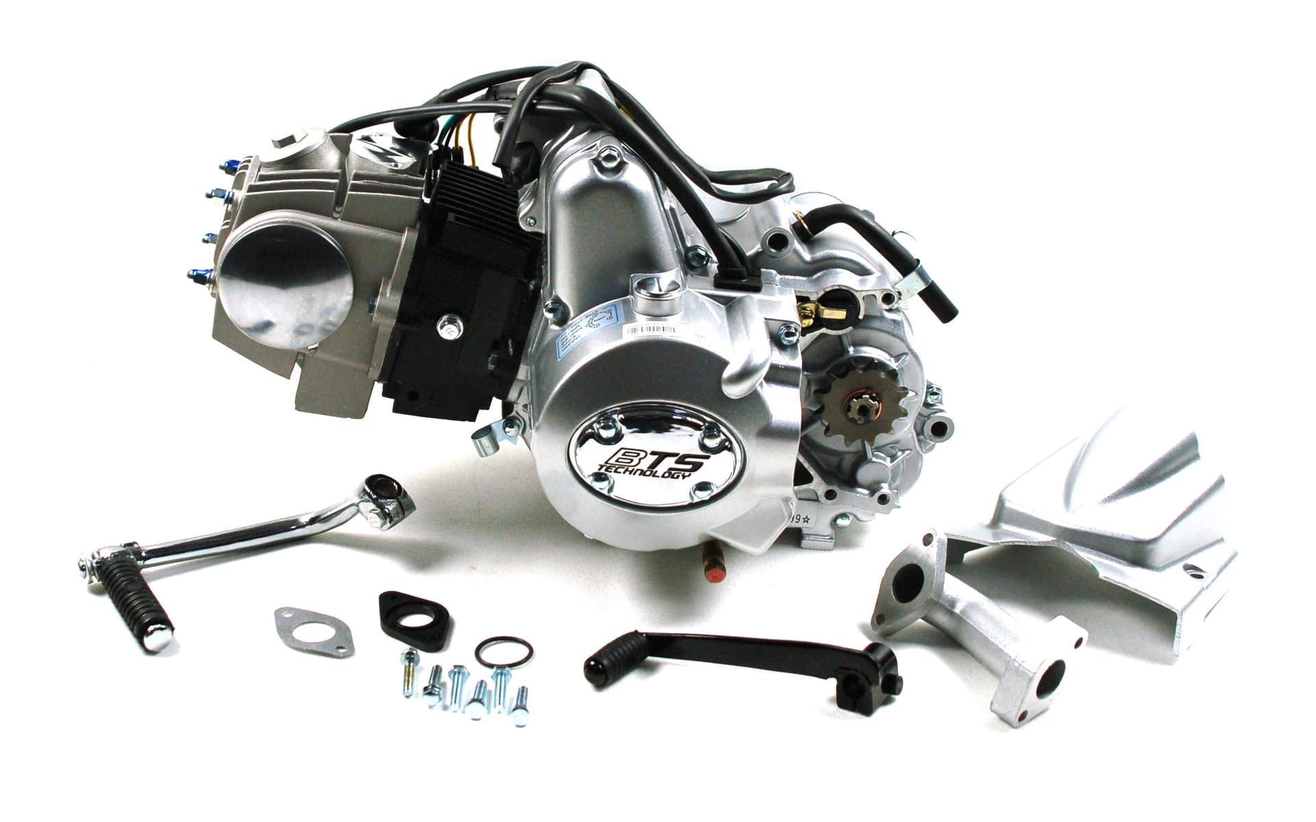 

Silnik BTS poziomy 152FMH, 110cc 4T, 4-biegowy manual, srebrny