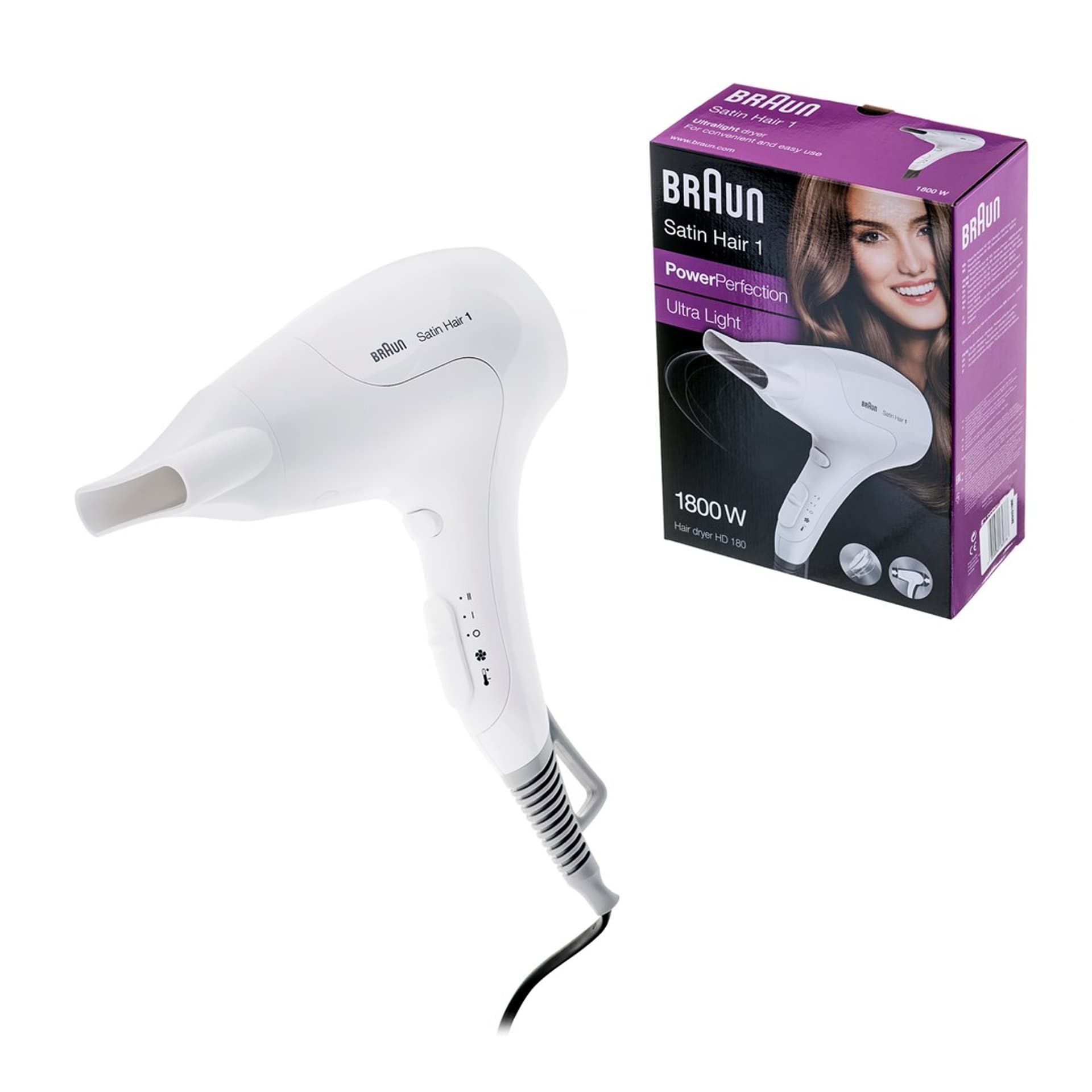 

Suszarka do włosów BRAUN HD180