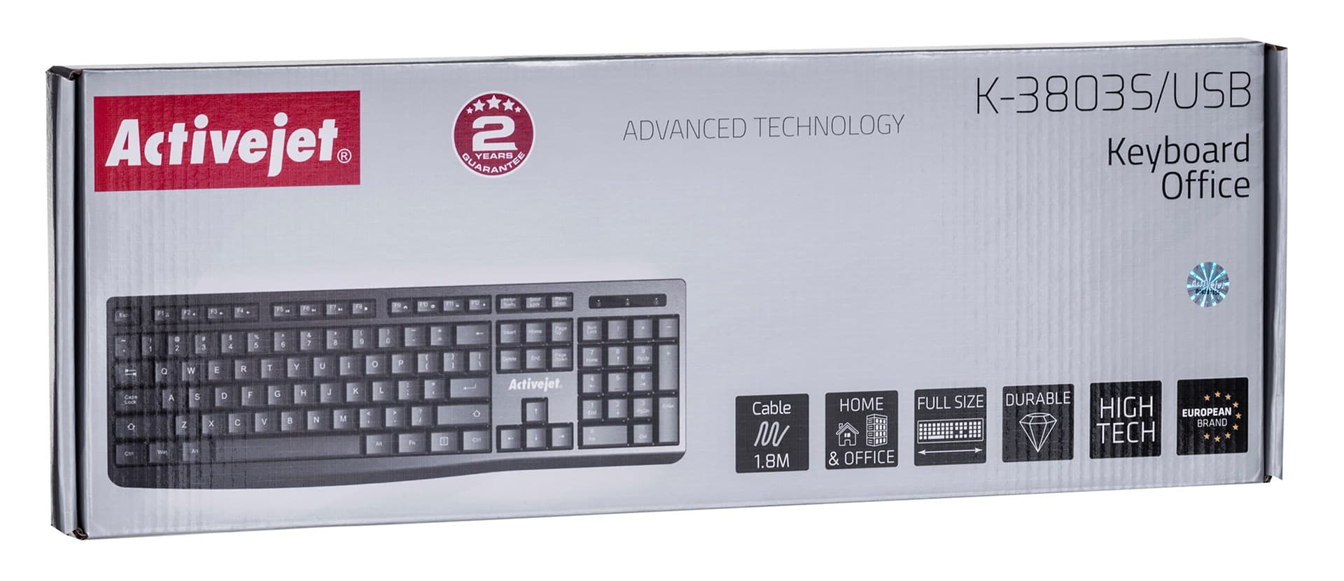 

Activejet Klawiatura przewodowa USB K-3803S