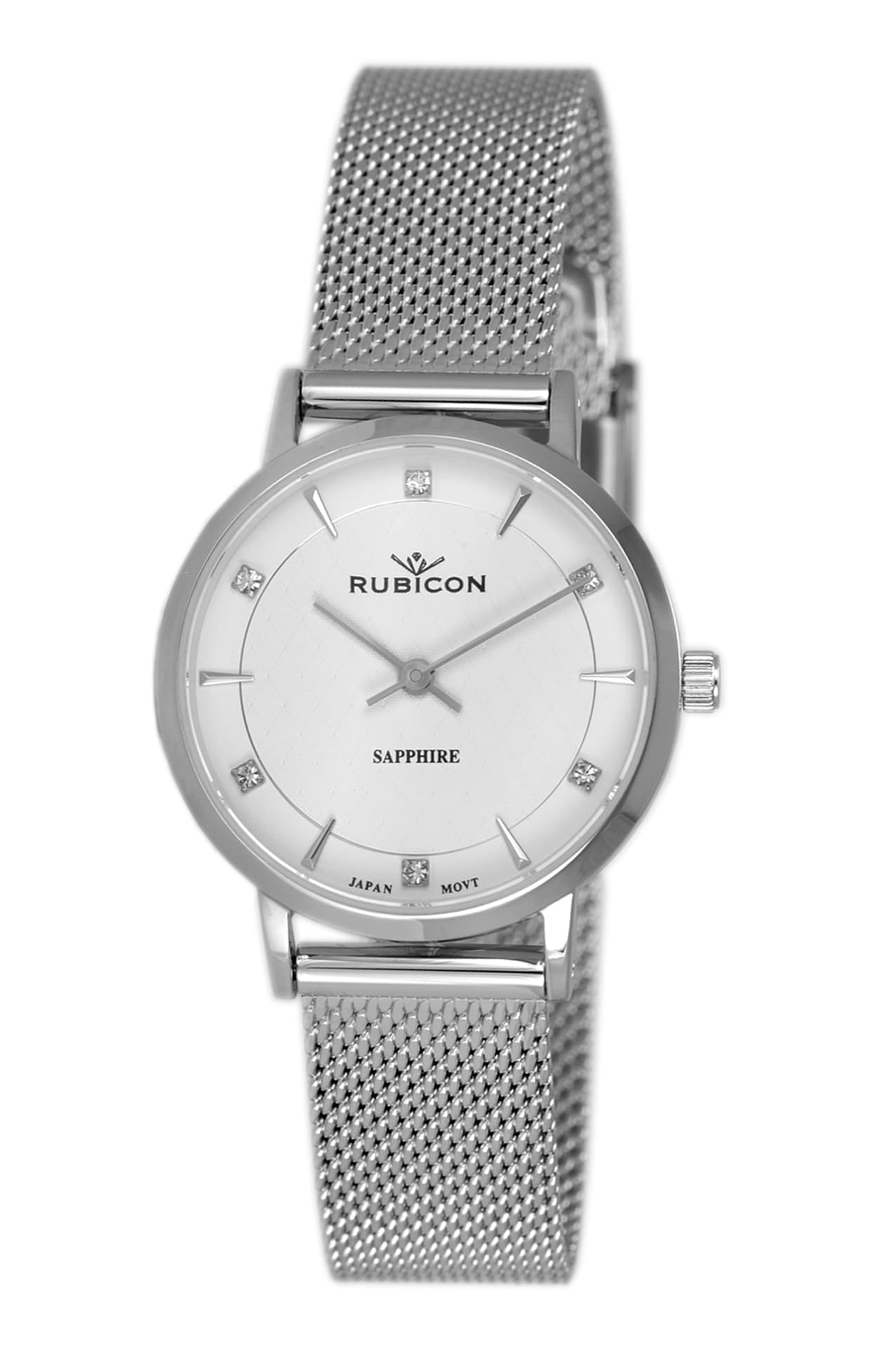 

Zegarek Rubicon damski na bransolecie RNBD90 srebrny/srebrny z pudełkiem