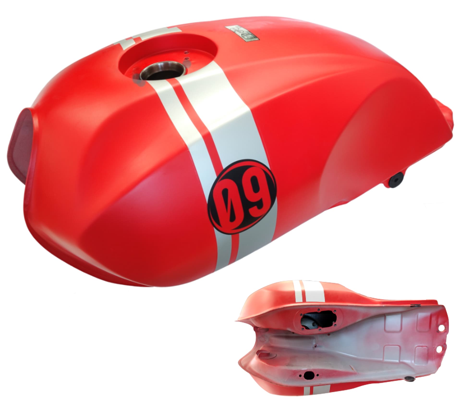 

Zbiornik paliwa czerwony do motocykla Cafe Racer