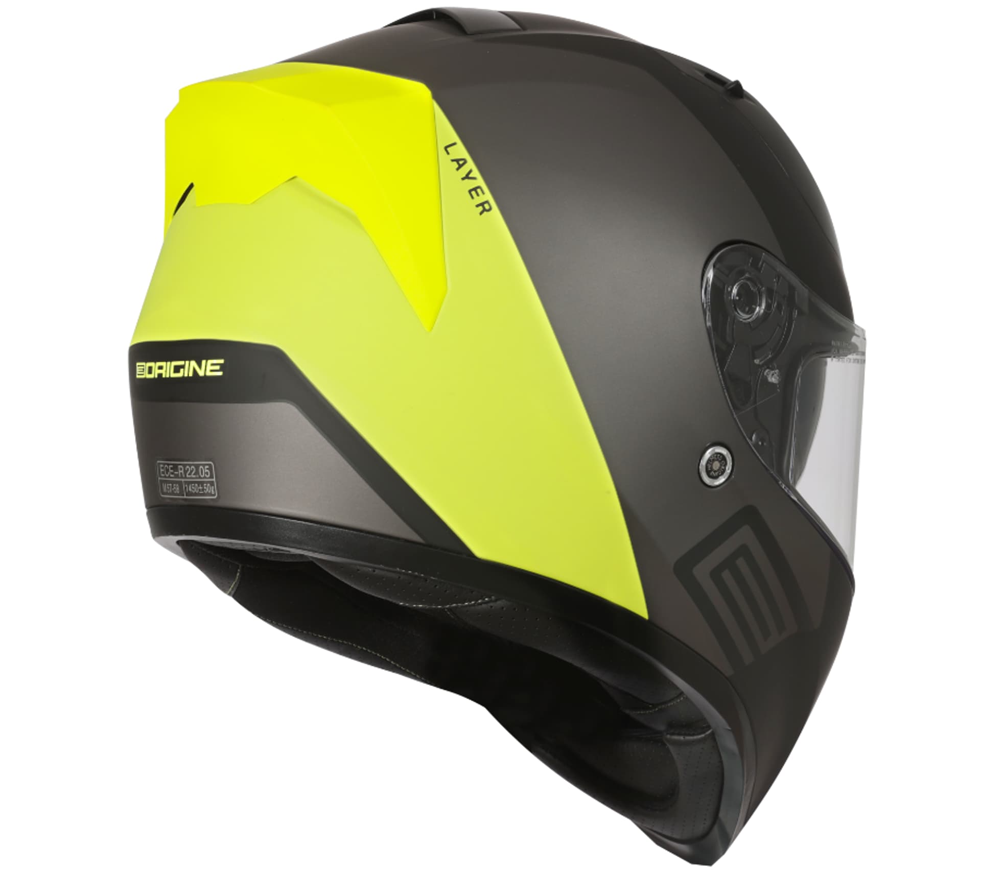 

Kask ORIGINE STRADA LAYER fluo yellow-titanium-black matt L