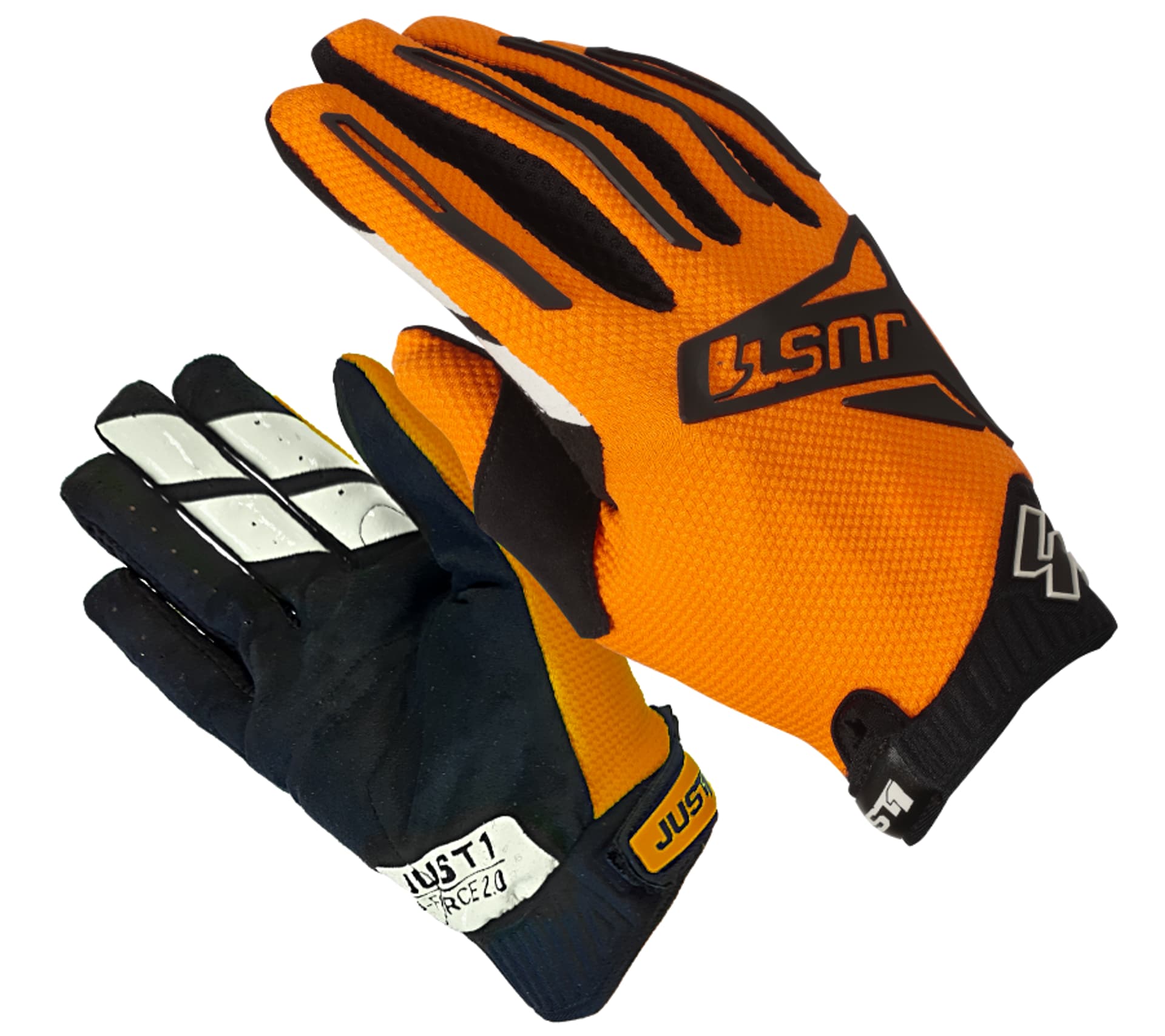 

Rękawice motocyklowe JUST1 J-FORCE 2.0 ORANGE BLACK rozmiar XXL