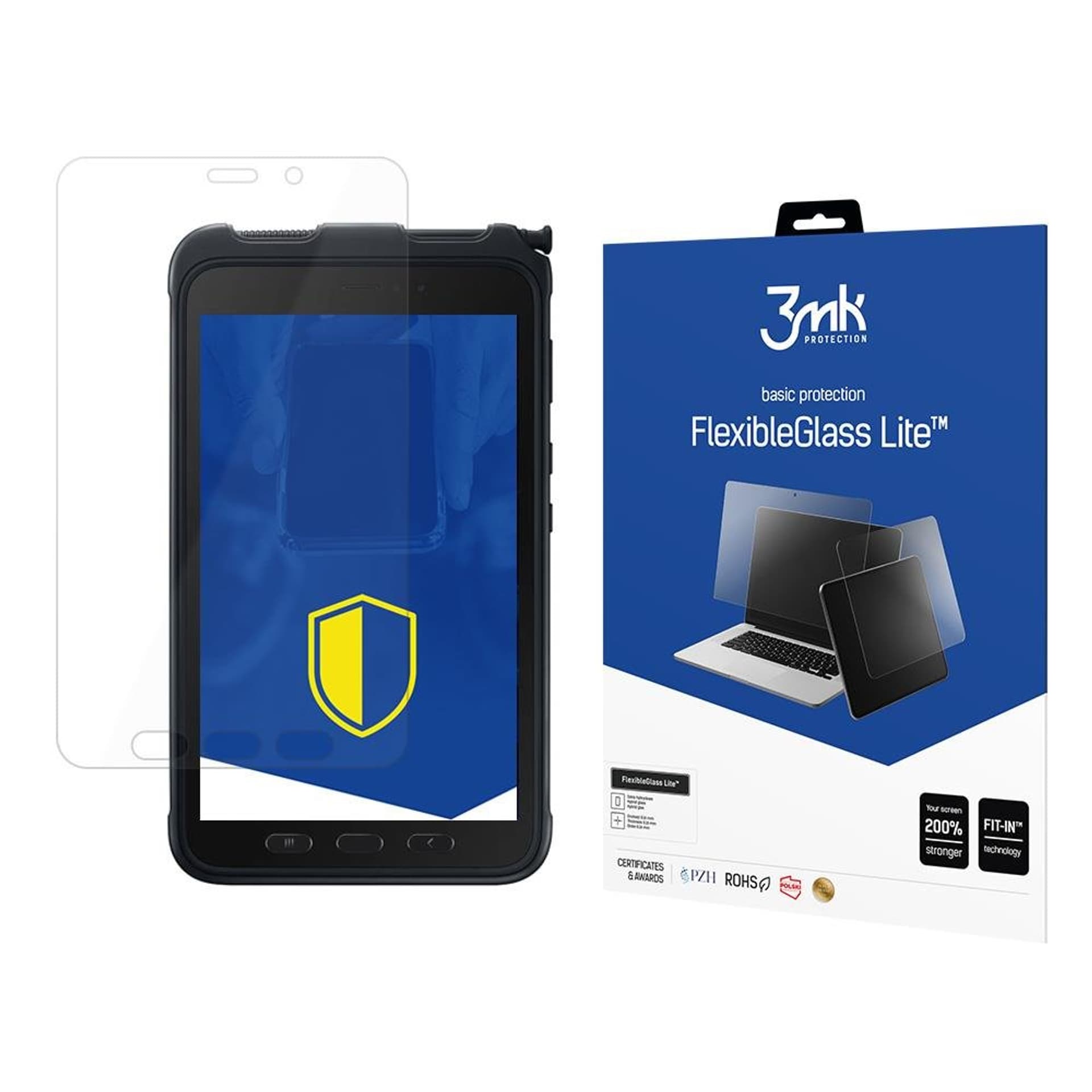 

Szkło Hybrydowe SAMSUNG GALAXY TAB ACTIVE 3 3mk Flexbile Glass Lite Cienkie (0,16mm) Lite Clear, 0.16mm) lite clea