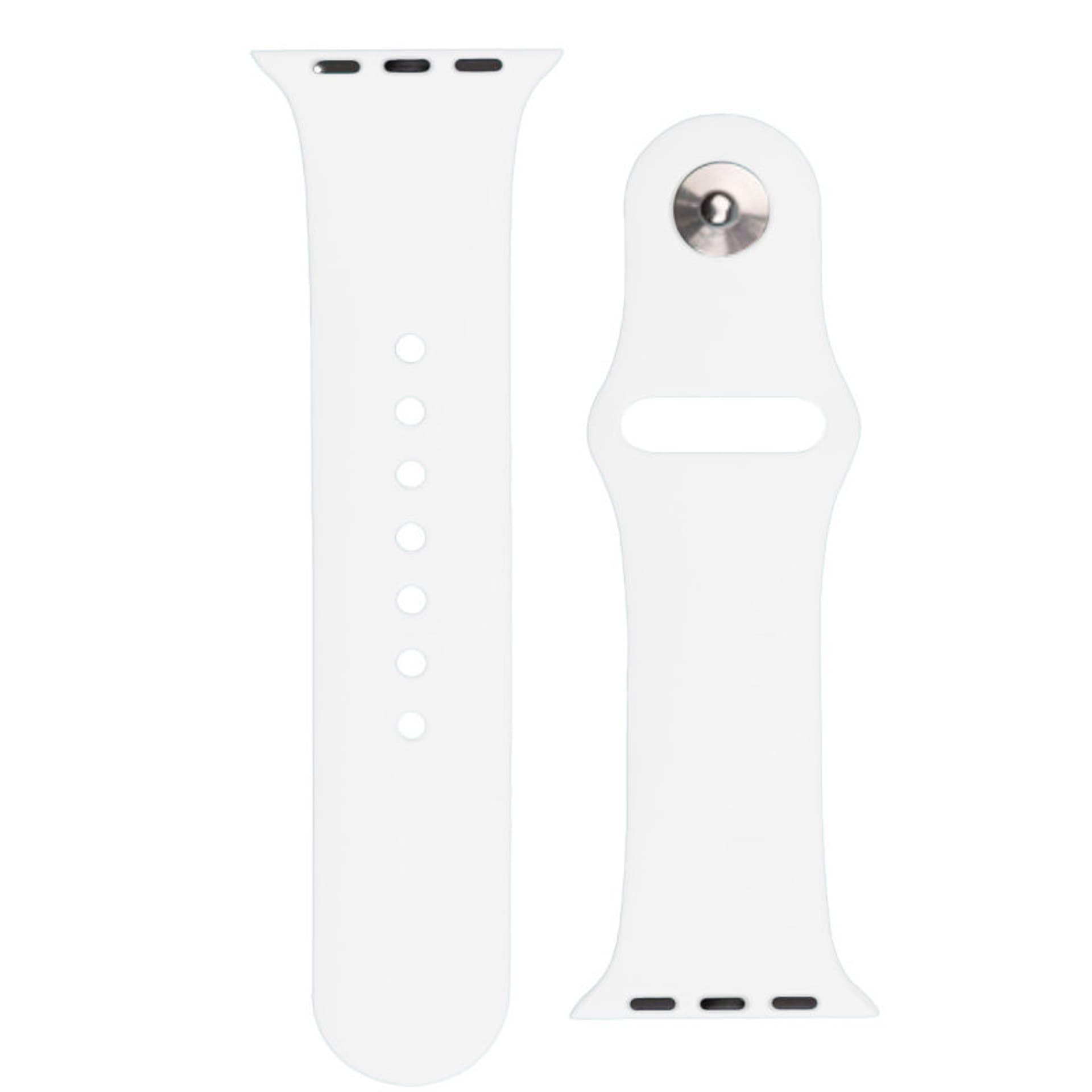 

Silicone Strap APS silikonowa opaska do Watch 8 / 7 / 6 / 5 / 4 / 3 / 2 / SE (41 / 40 / 38mm) pasek bransoleta do zegarka biały, 41 / 40 / 38mm) pasek bransoleta do zegarka biał