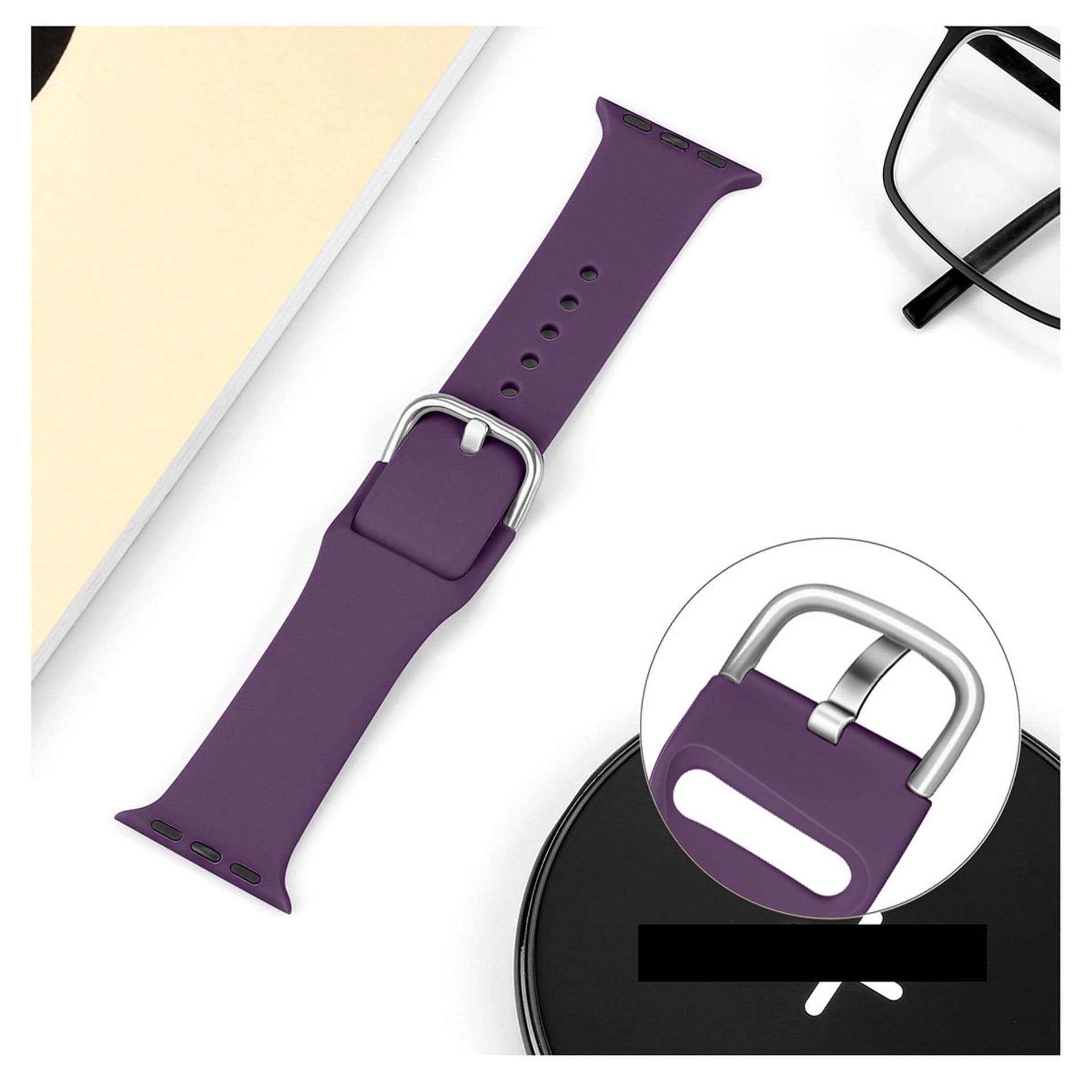 

Silicone Strap APS silikonowa opaska do Watch Ultra / 8 / 7 / 6 / 5 / 4 / 3 / 2 / SE (49 / 45 / 44 / 42mm) pasek bransoleta do zegarka żółty, 49 / 45 / 44 / 42mm) pasek bransoleta do zegarka żółt