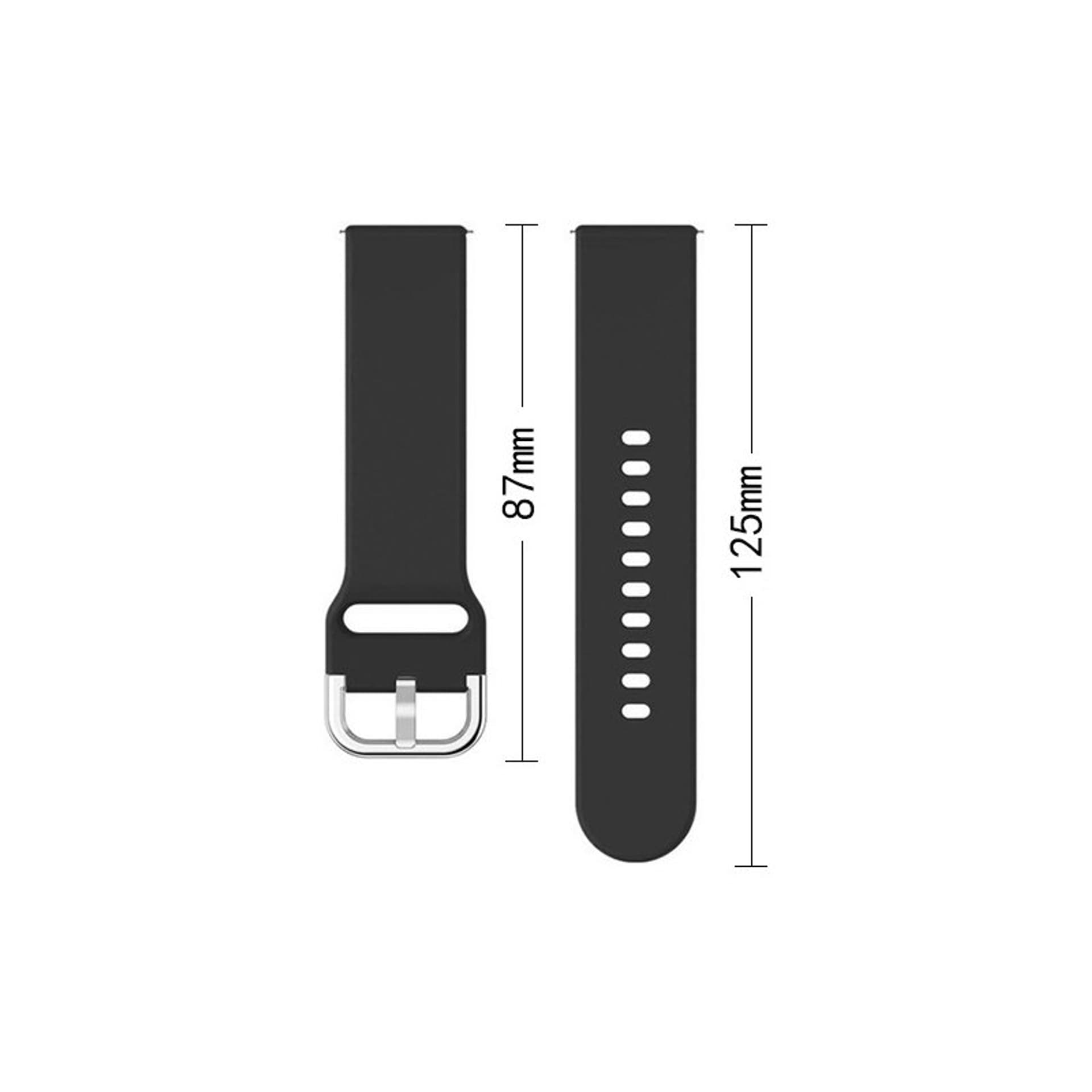

Silicone Strap TYS opaska do smartwatcha zegarka uniwersalna 20mm czarny