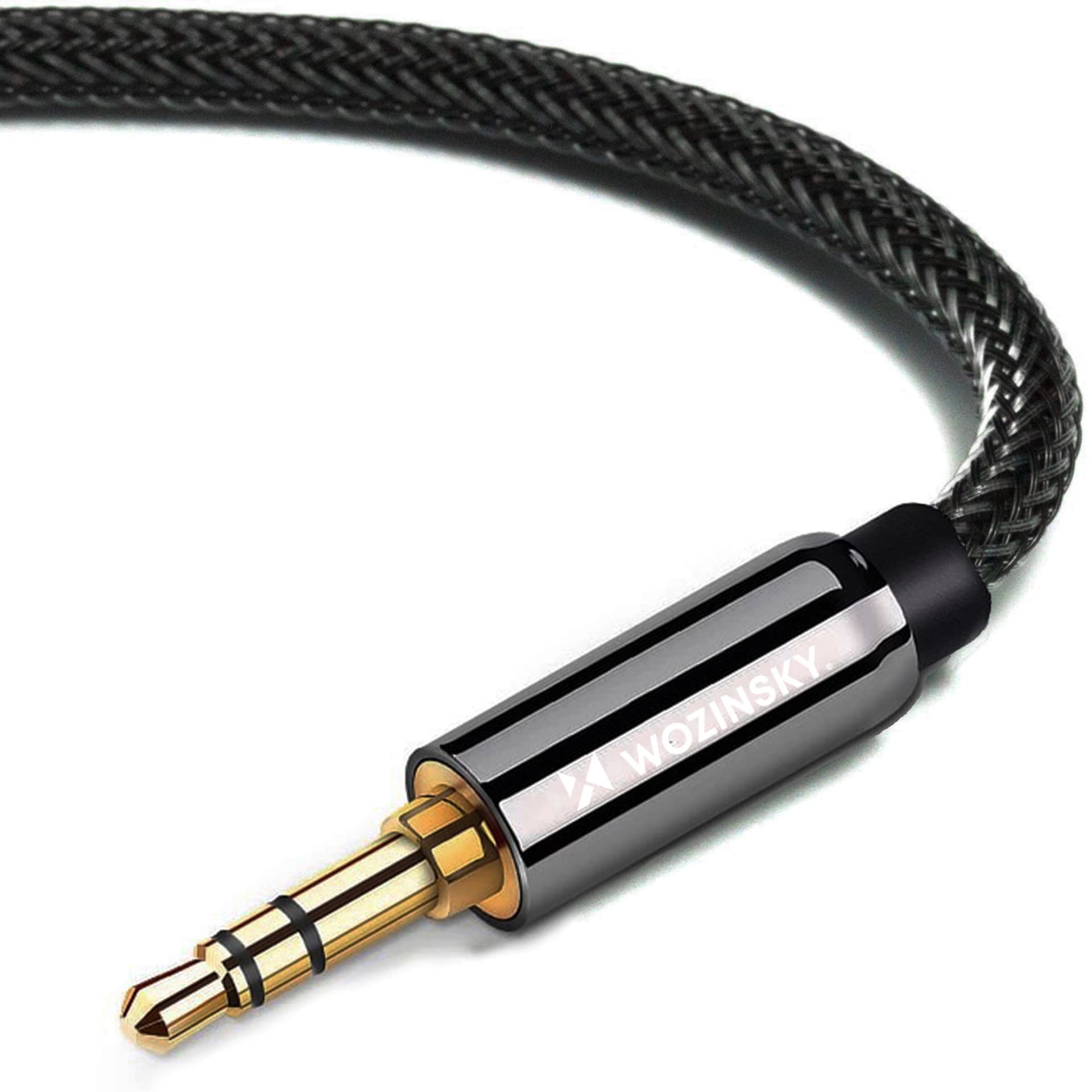 

Wozinsky przedłużacz mini jack (żeński-męski) przedłużka AUX 5 m czarny, Żeński-męski) przedłużka aux 5 m czarn
