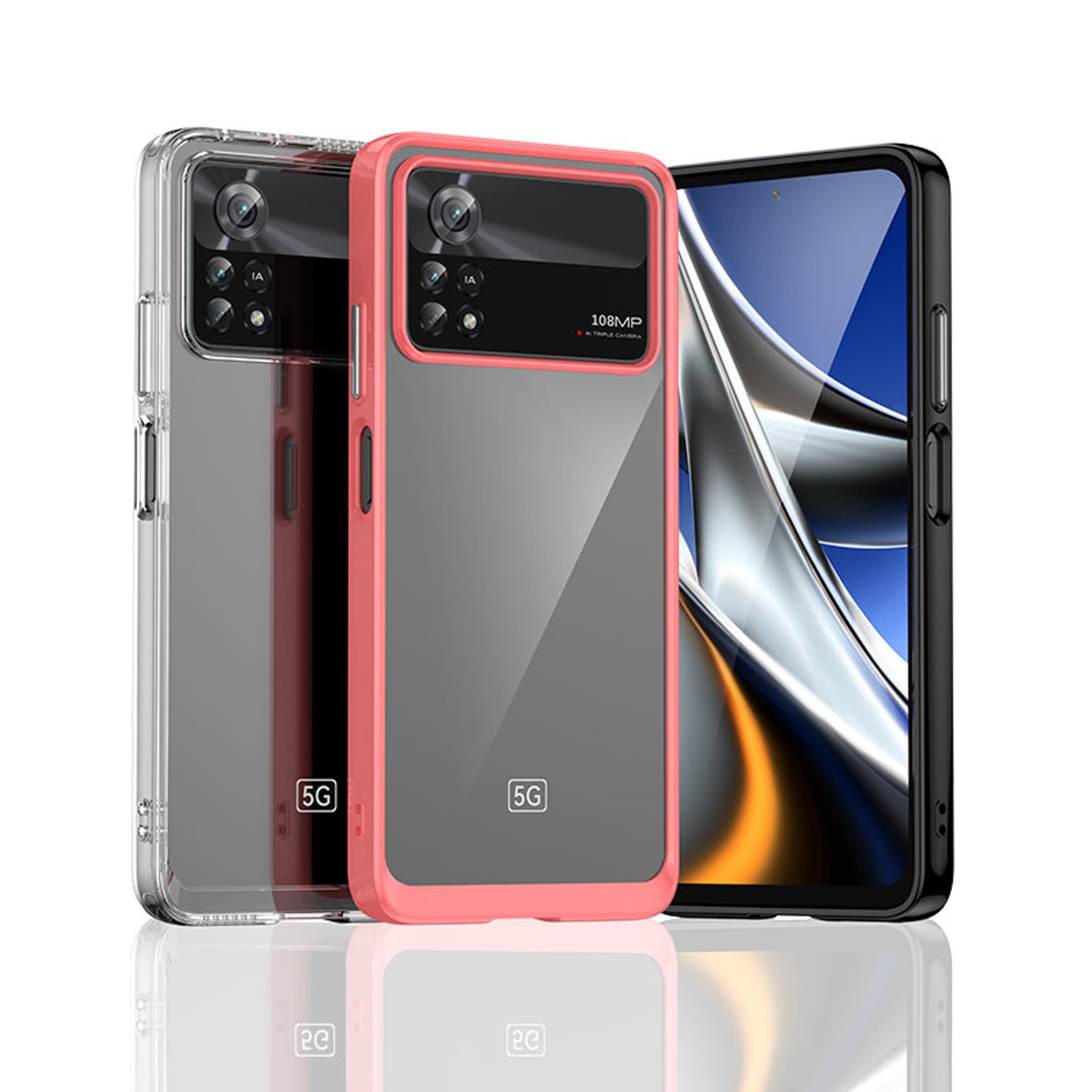 

Outer Space Case etui Xiaomi Poco X4 Pro 5G pokrowiec z elastyczną ramką czarne
