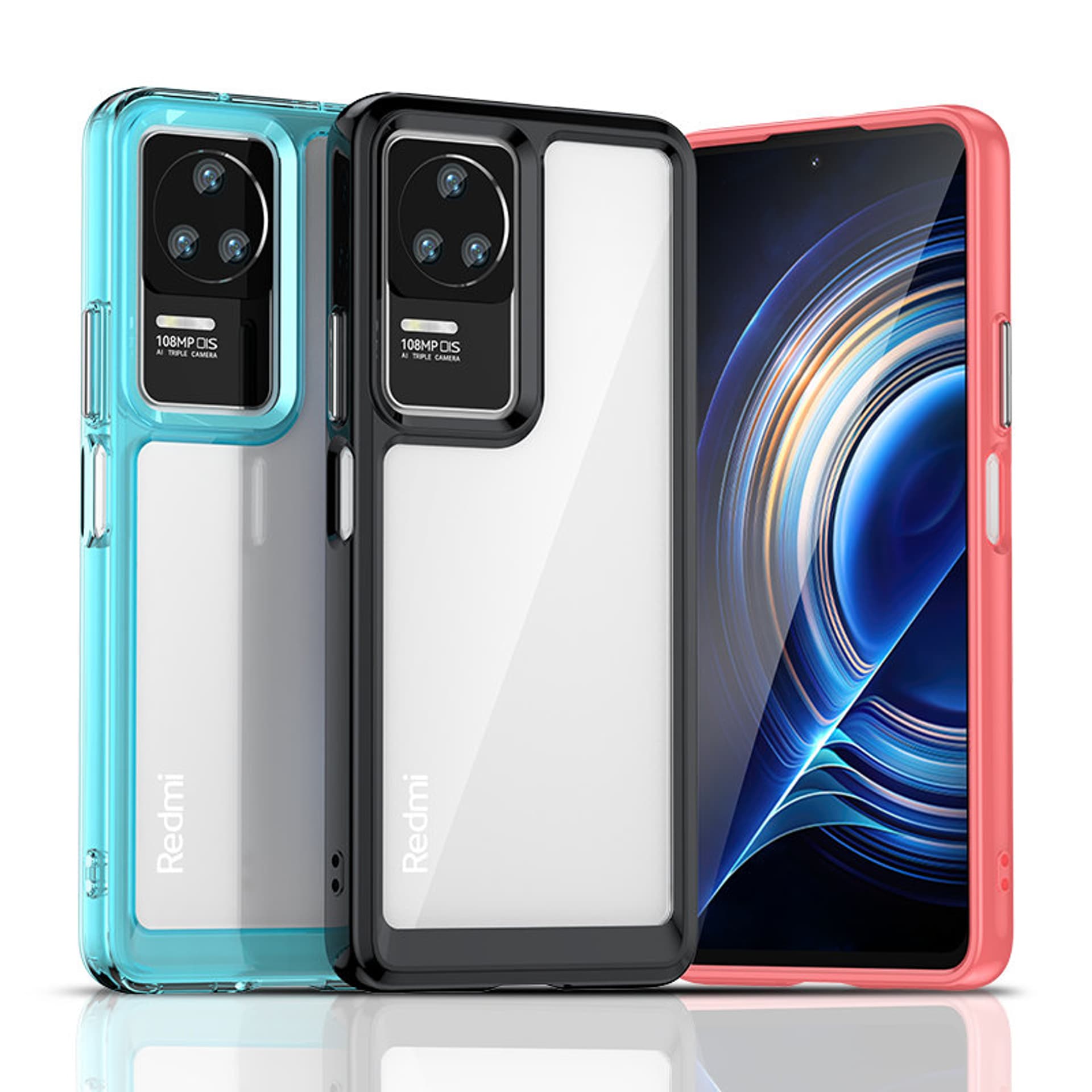 

Outer Space Case etui Xiaomi Poco F4 5G pokrowiec z elastyczną ramką niebieskie