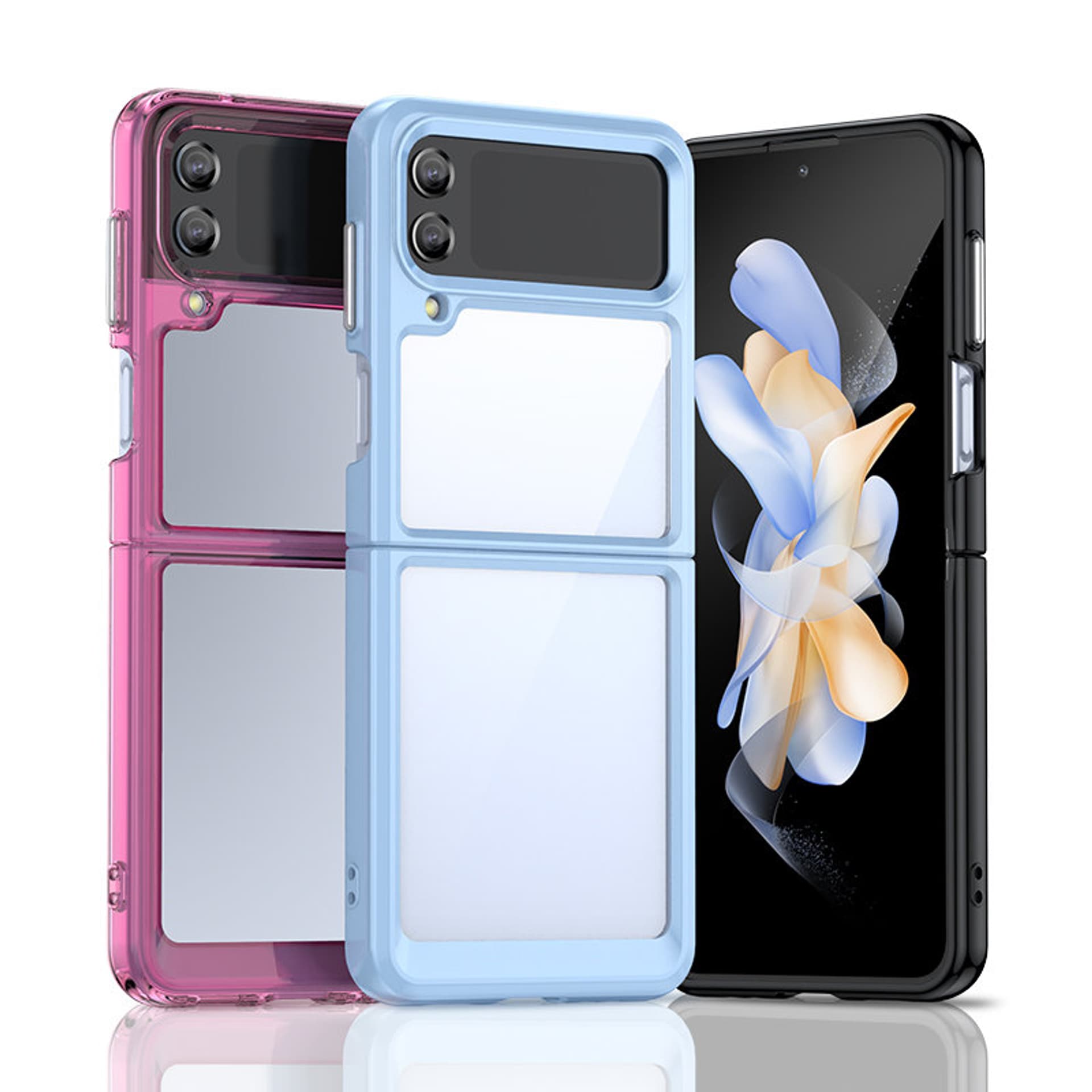 

Outer Space Case etui Samsung Galaxy Z Flip 3 pokrowiec z elastyczną ramką czarne