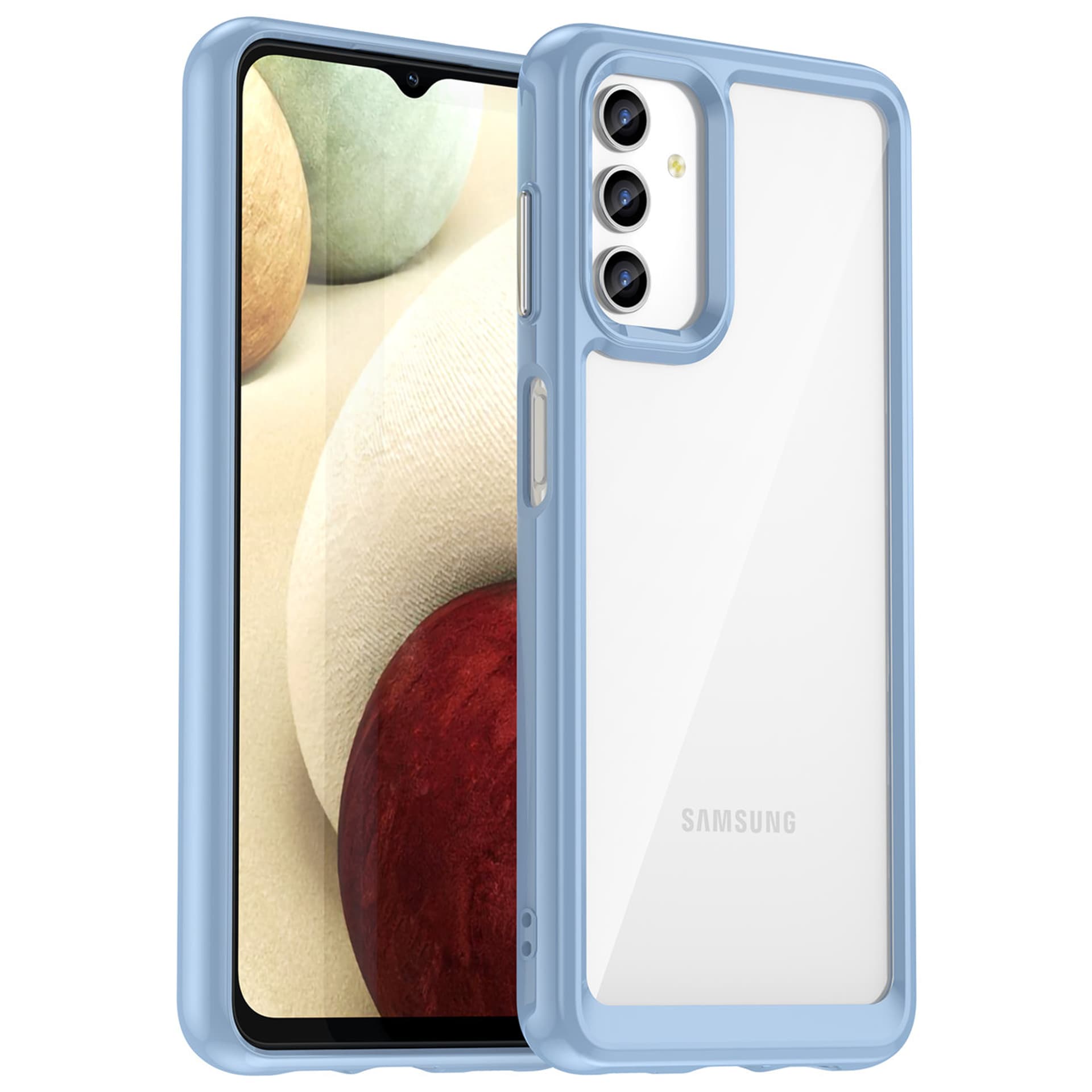 

Outer Space Case etui Samsung Galaxy A13 5G pokrowiec z elastyczną ramką niebieskie