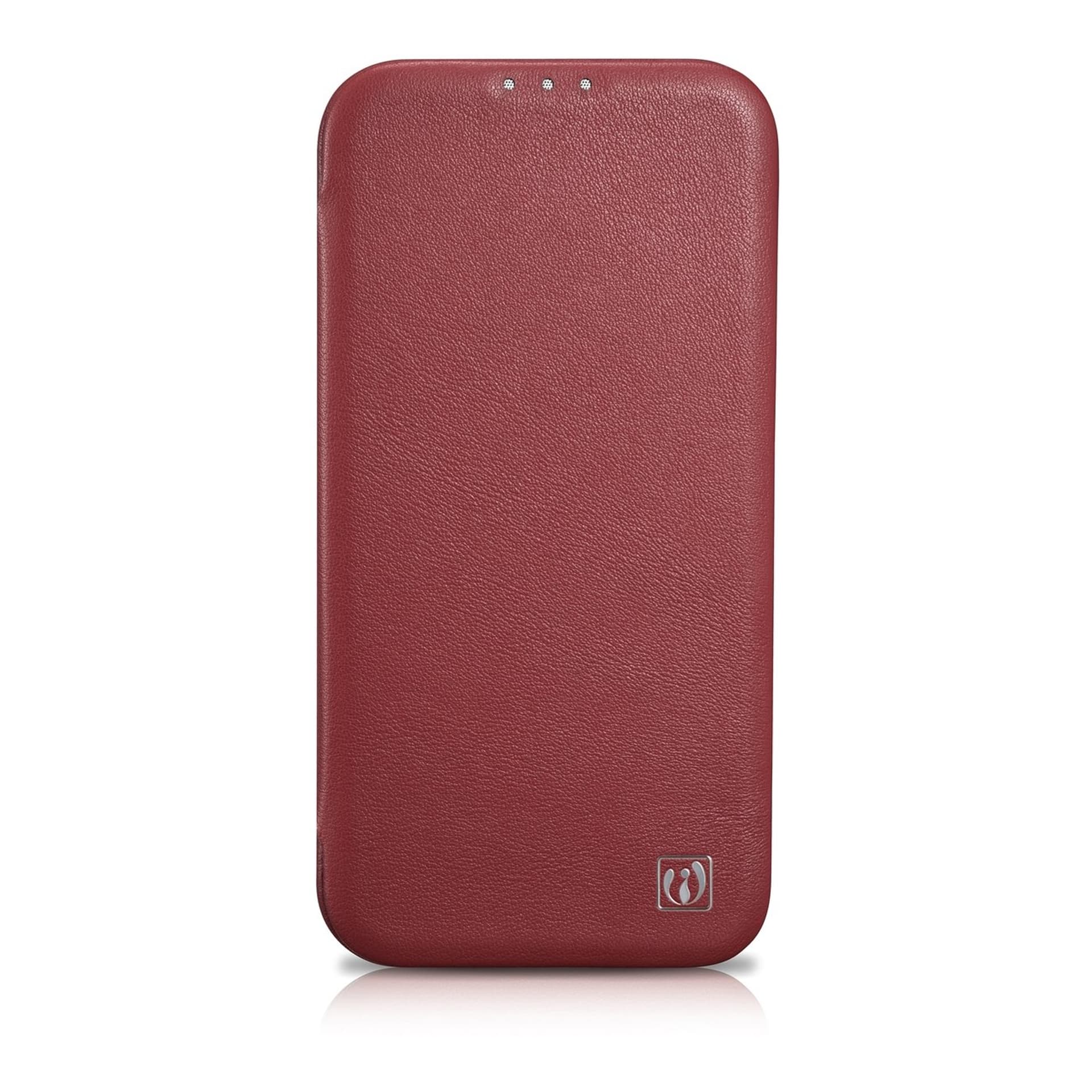 

iCarer CE Premium Leather Folio Case skórzane etui iPhone 14 z klapką magnetyczne MagSafe czerwony (WMI14220713-RD)