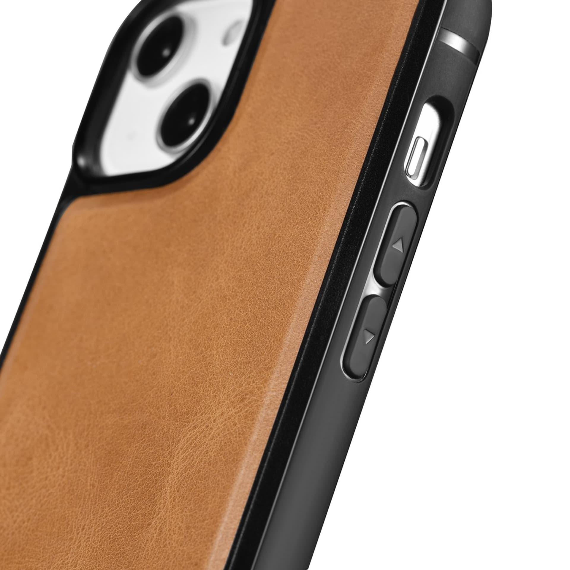 

iCarer Leather Oil Wax etui pokryte naturalną skórą do iPhone 14 (kompatybilne z MagSafe) brązowy (WMI14220717-TN)