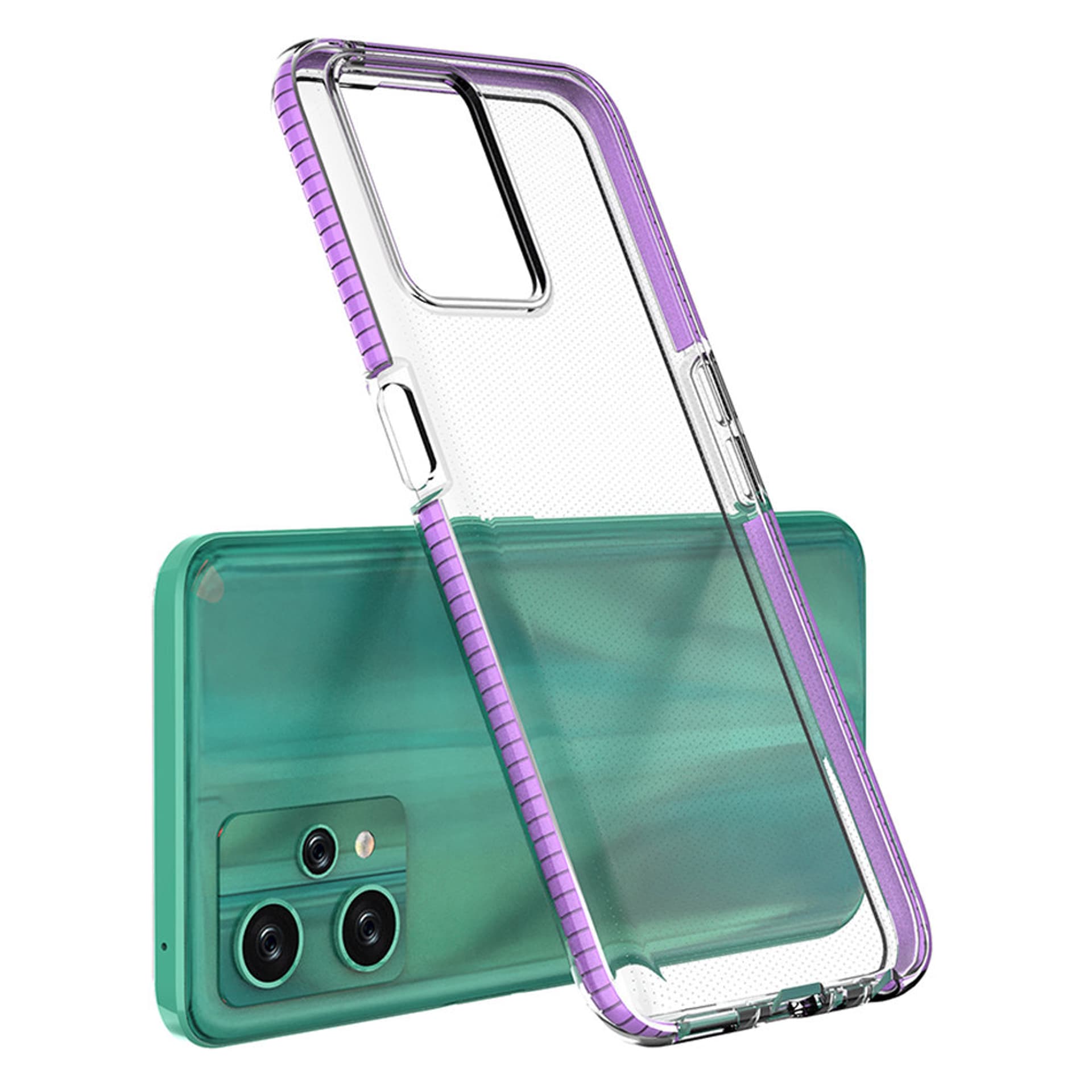

Spring Case etui Realme 9 Pro silikonowy pokrowiec z ramką jasnoniebieskie
