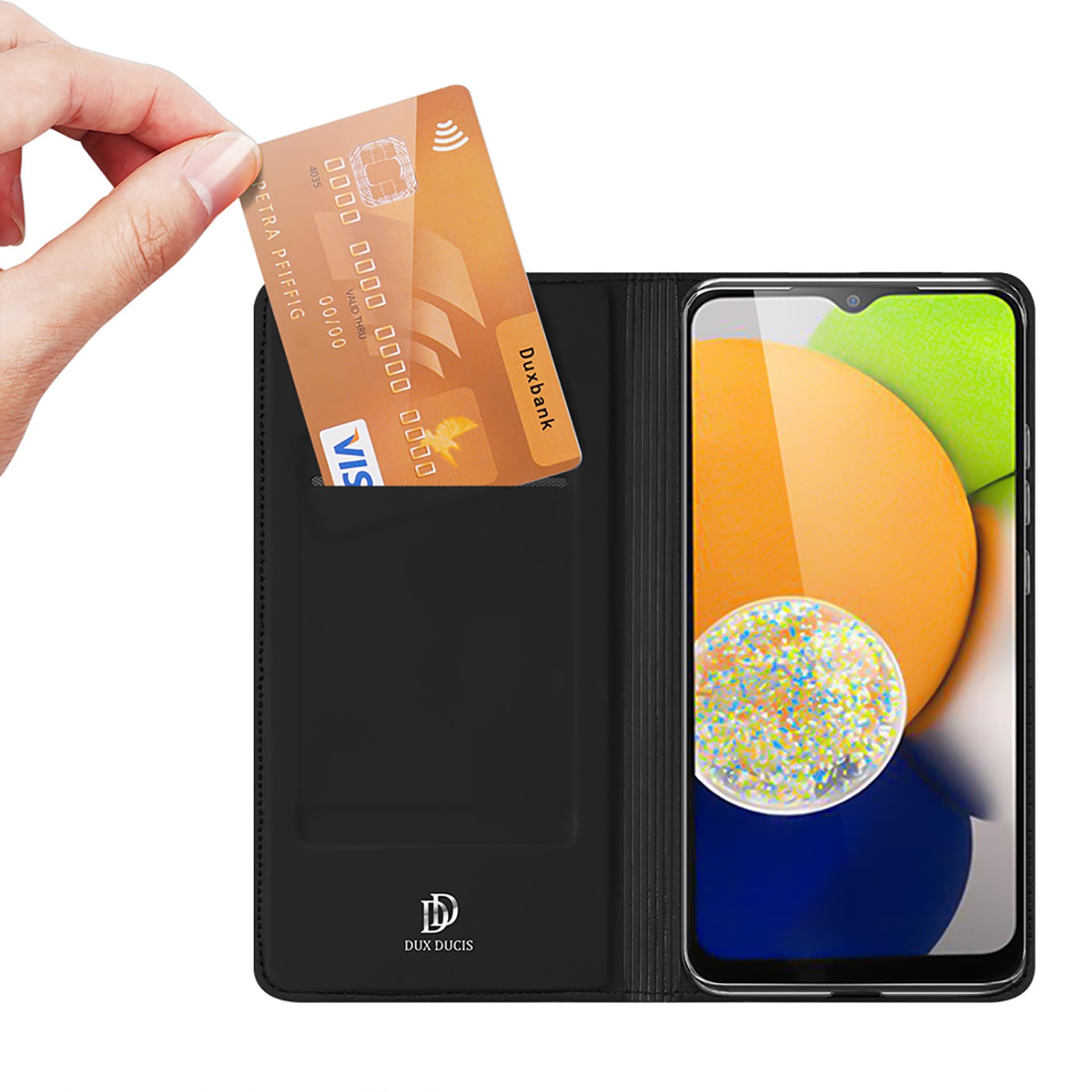 

Dux Ducis Skin Pro kabura etui pokrowiec z klapką Samsung Galaxy A03 czarny