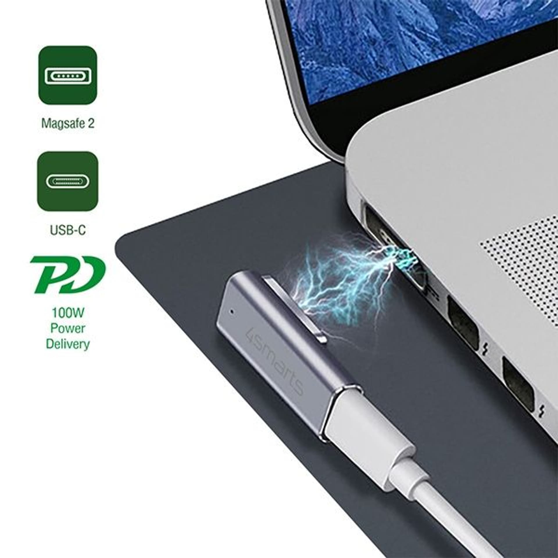 

4smarts Adapter USB-C PD 100W Magsafe 2 540466