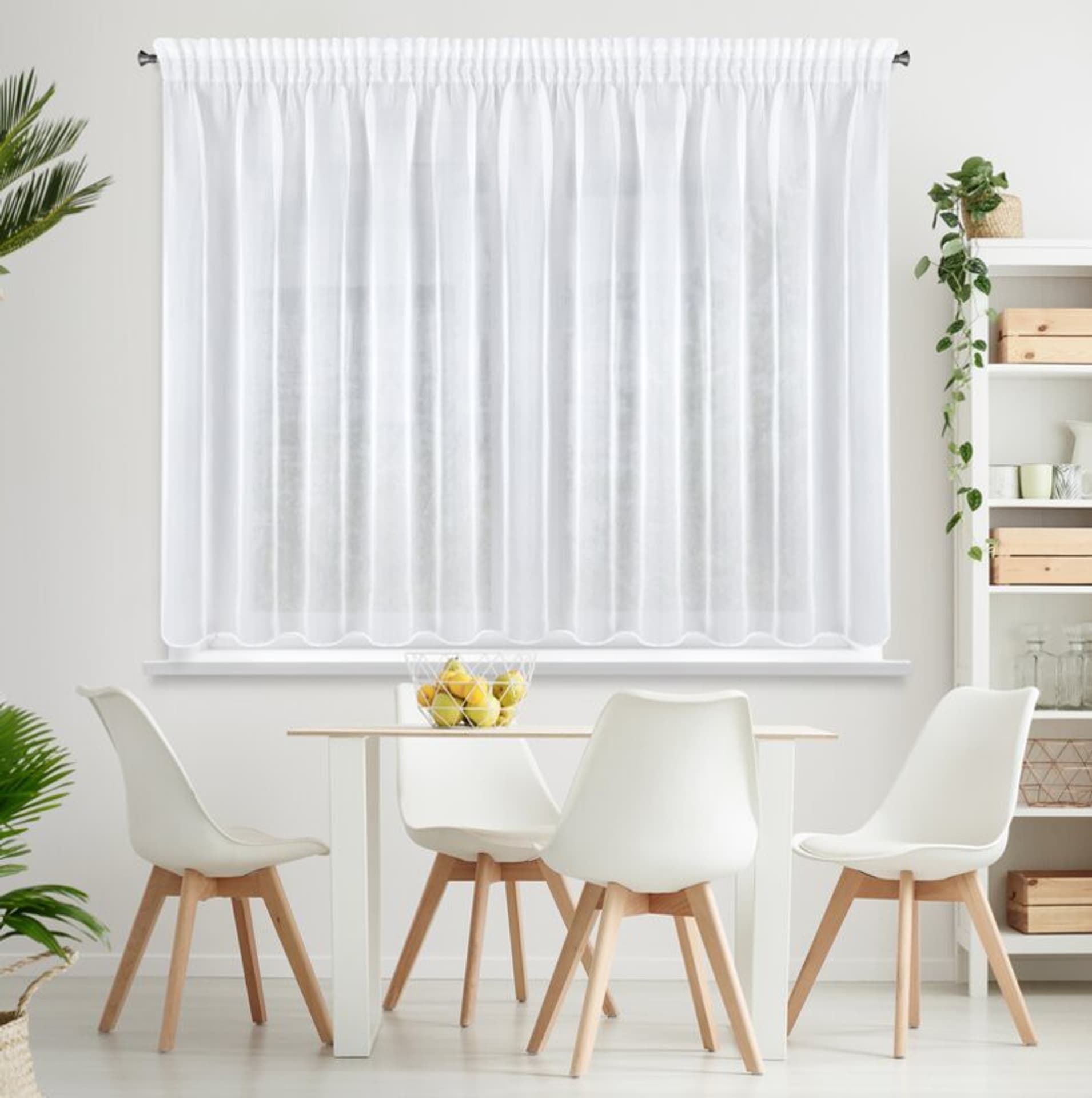 

Firana MIREA 350x150 biała taśma