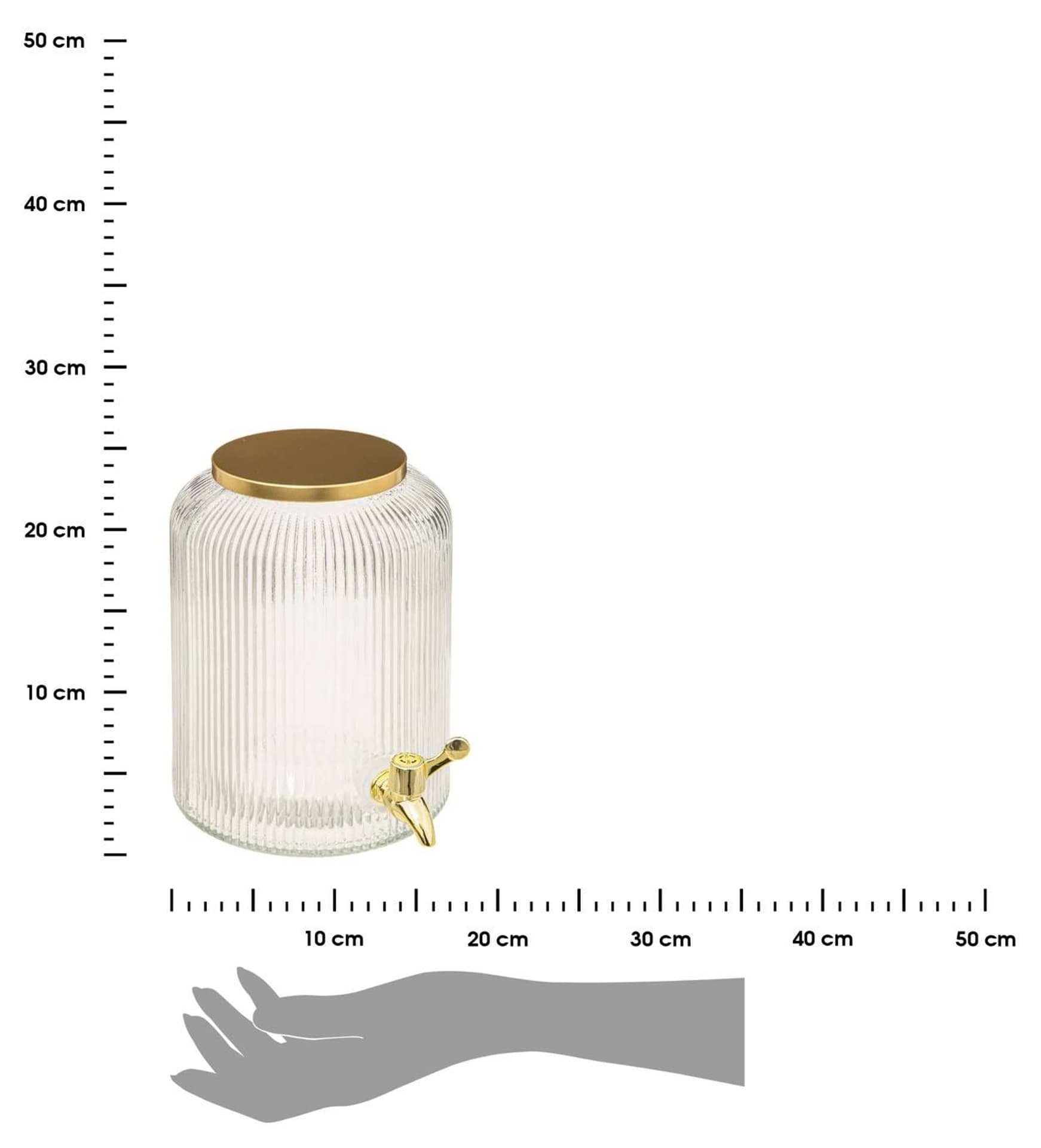 

Szklany słój z kranikiem 5 L