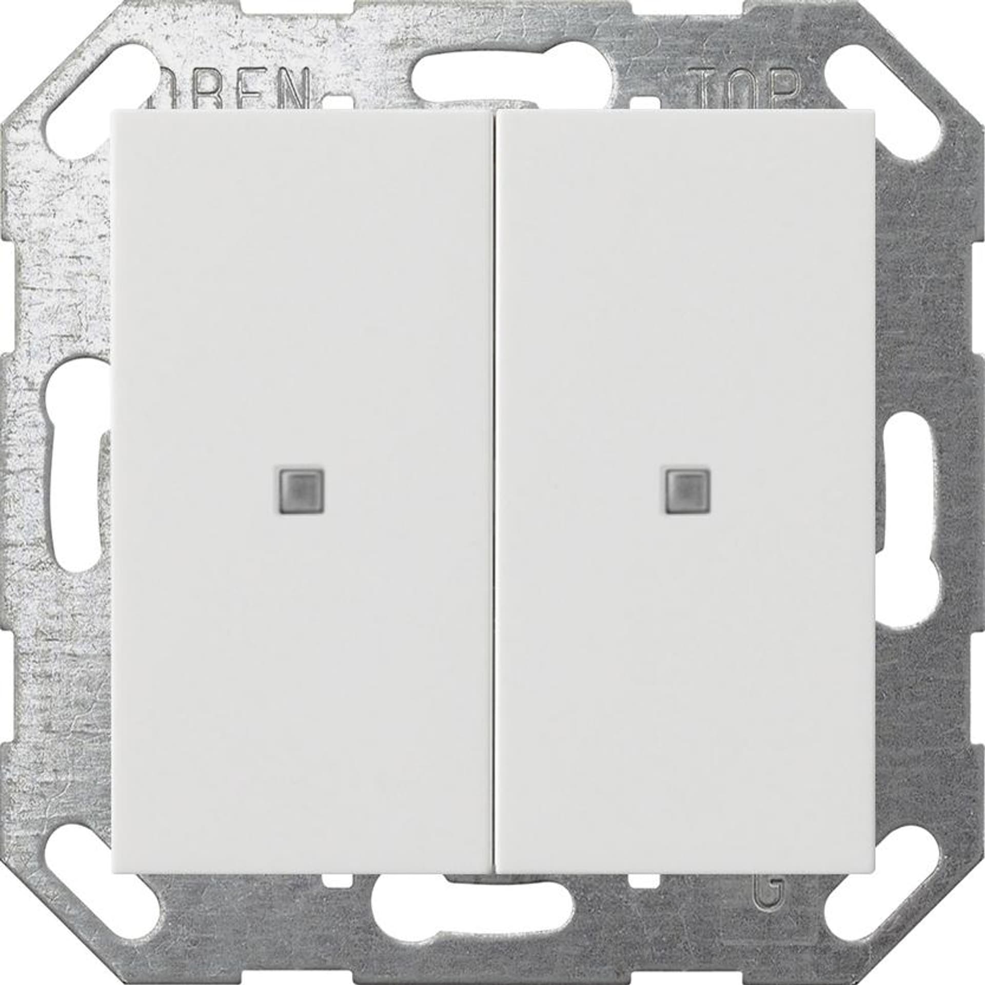 

GIRA czujnik przyciskowy 2x KNX ONE System 55 czysta biel mat 517327
