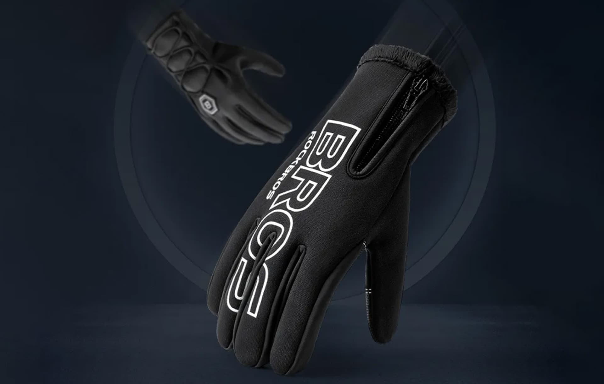 

Rękawiczki rowerowe Rockbros S091-4BK (czarne)