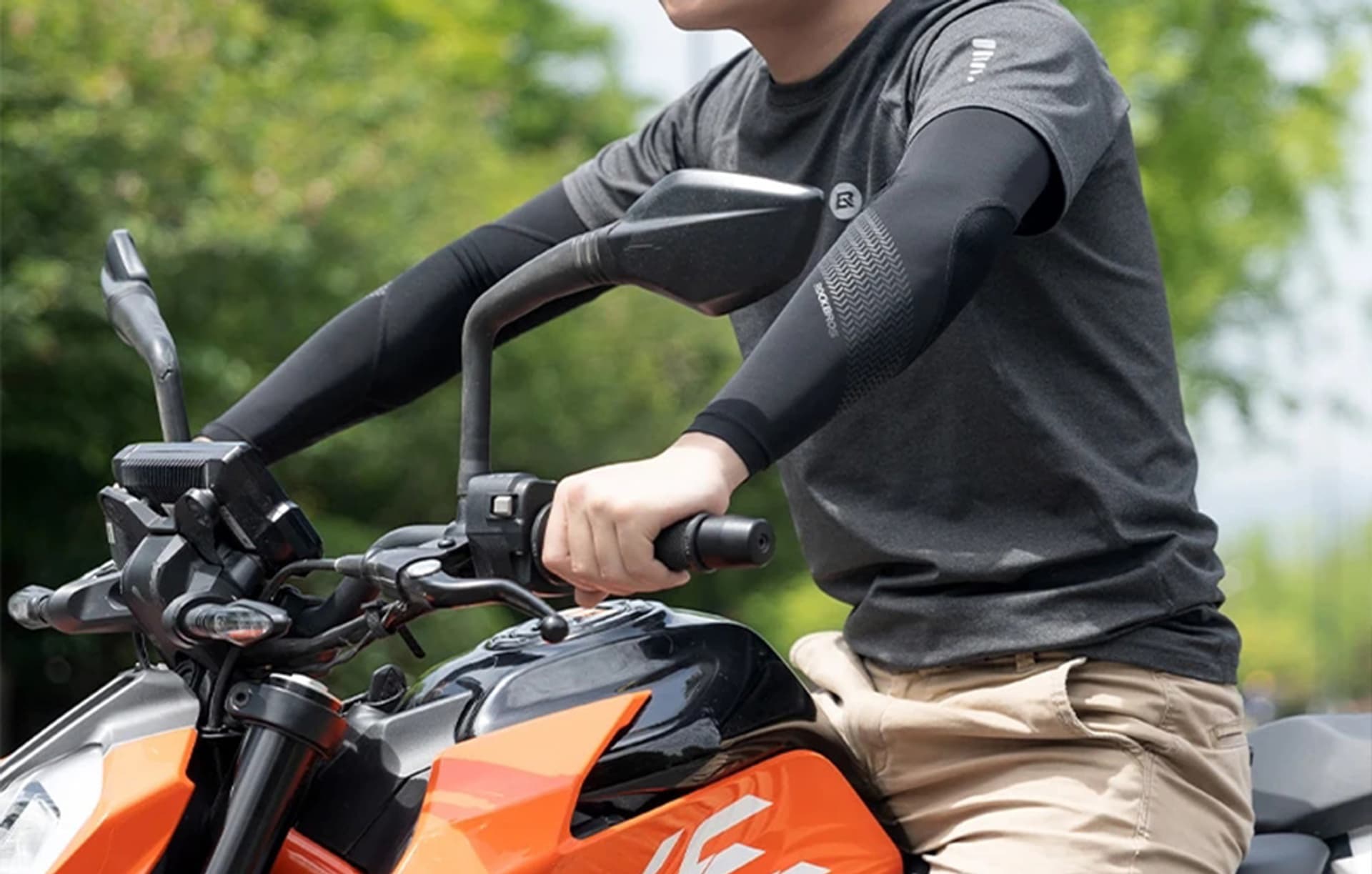 

Rękawki rowerowe Rockbros rozmiar: L XT057-1BKL (czarny)