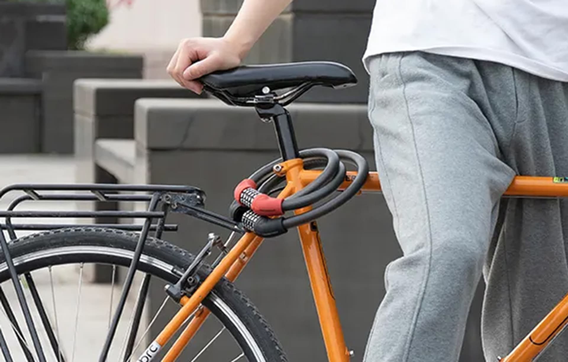 

Zapięcie rowerowe na szyfr Rockbros RKS570-BK (czarne)