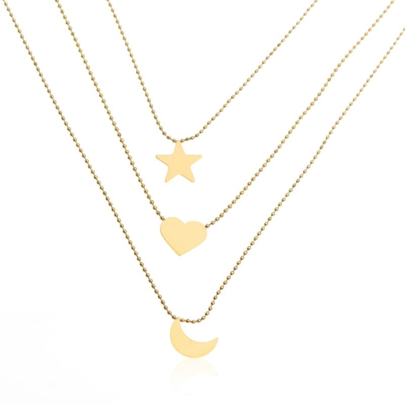 

Naszyjnik stal chirurgiczna pozłacana 14k gold NST1264