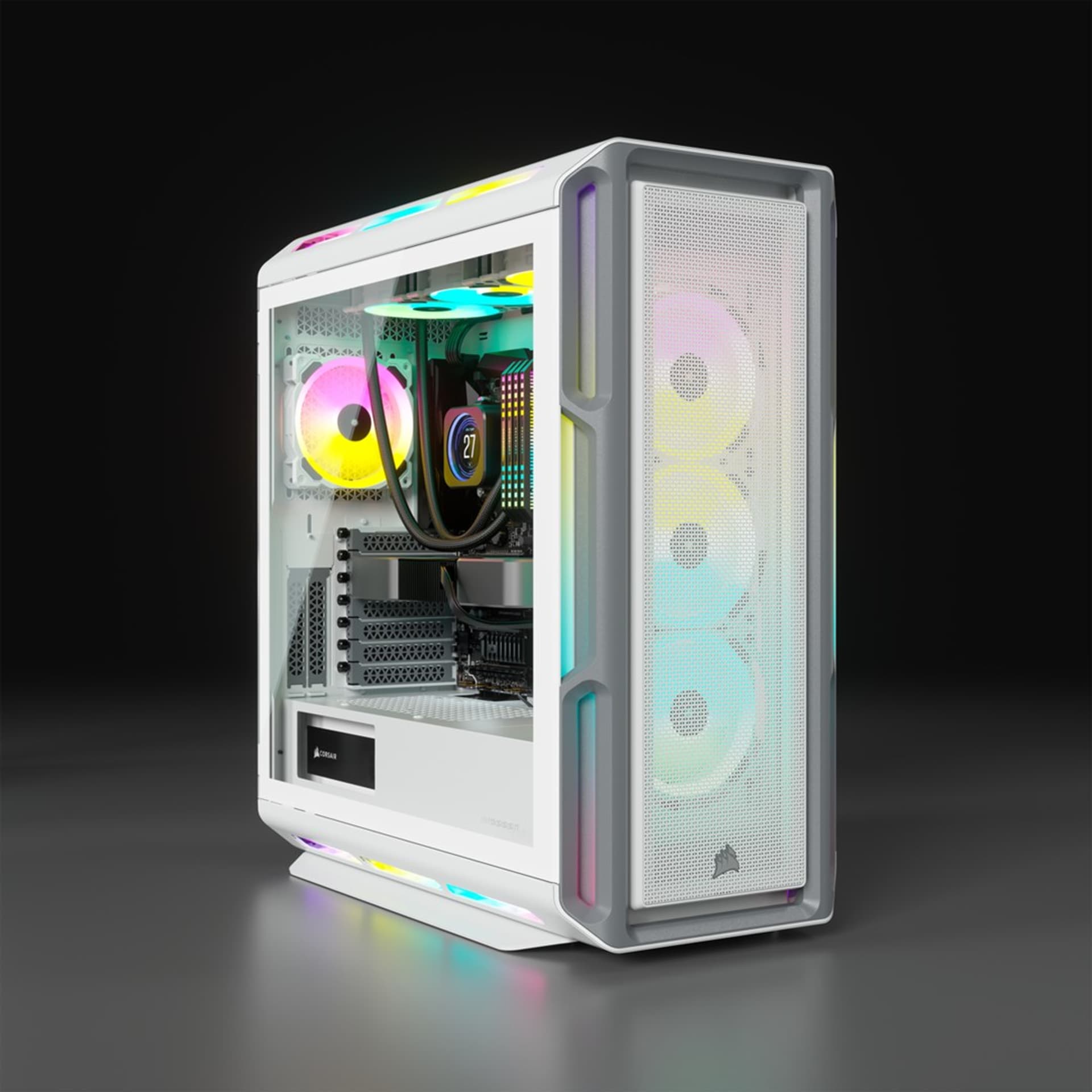 

Obudowa Corsair iCUE 5000T RGB Mid-Tower ATX Tempered Glass White (CC-9011231-WW)