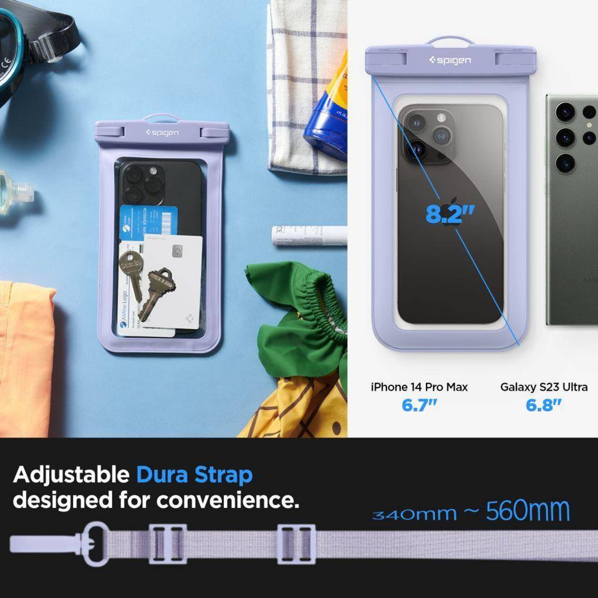 

Etui Spigen A610 Universal Waterproof Float Aqua Blue