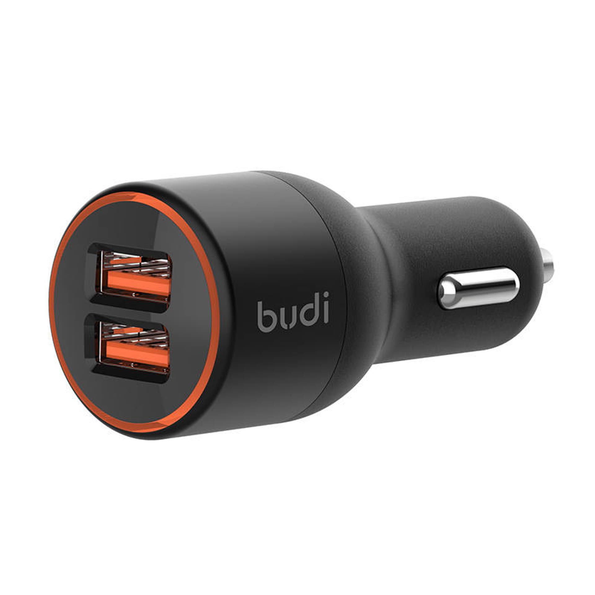 

Ładowarka samochodowa Budi, 2x USB, 36W, QC 3.0 (czarna)
