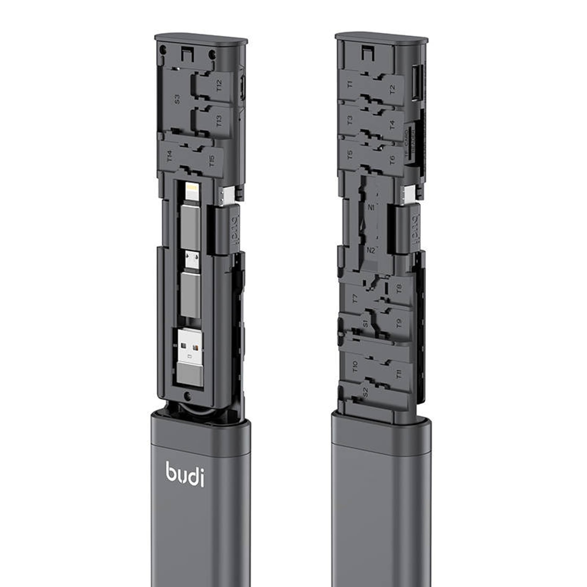 

Wielofunkcyjny czytnik kart Budi USB-C 3.0
